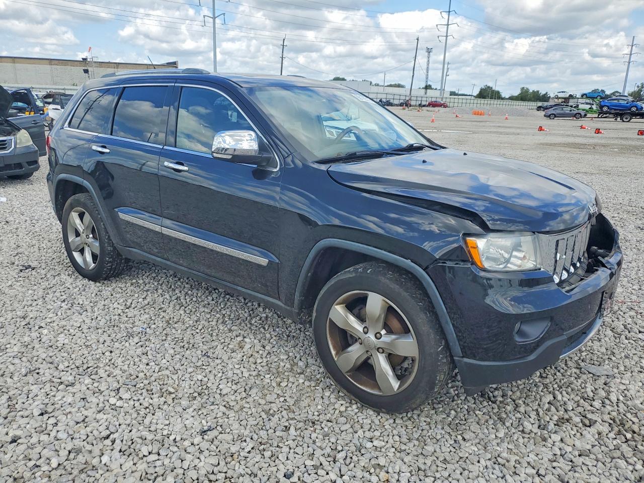 2012 Jeep Grand Cherokee Overland Black vin: 1C4RJFCG2CC184716
