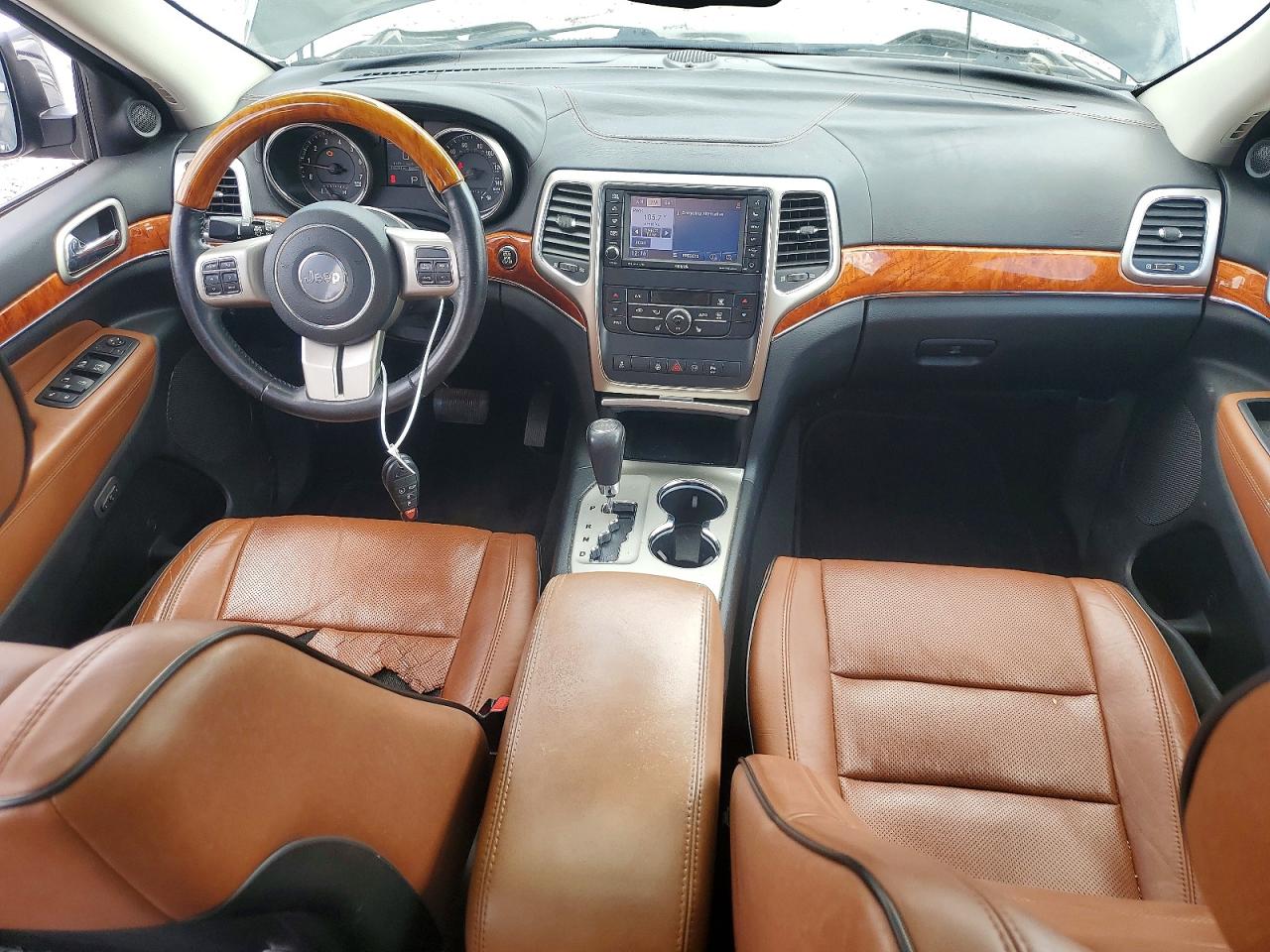 2012 Jeep Grand Cherokee Overland Black vin: 1C4RJFCG2CC184716