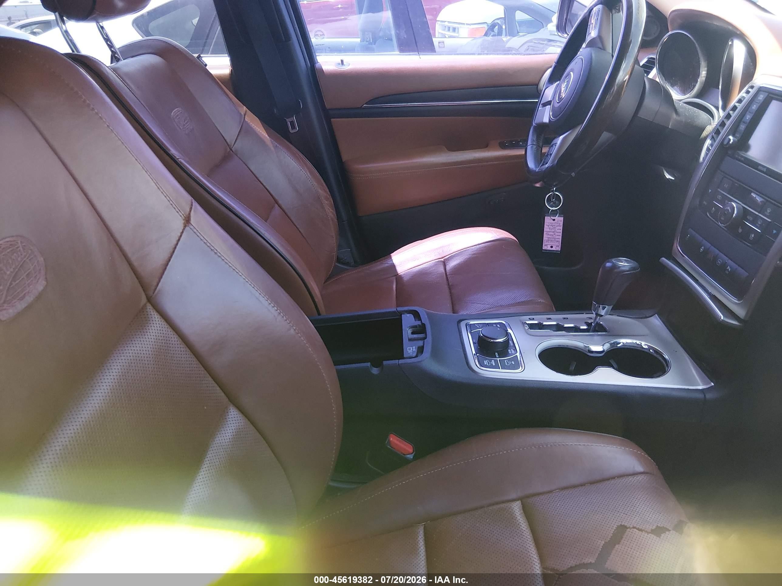 2012 Jeep Grand Cherokee Overland Черный vin: 1C4RJFCG2CC220761