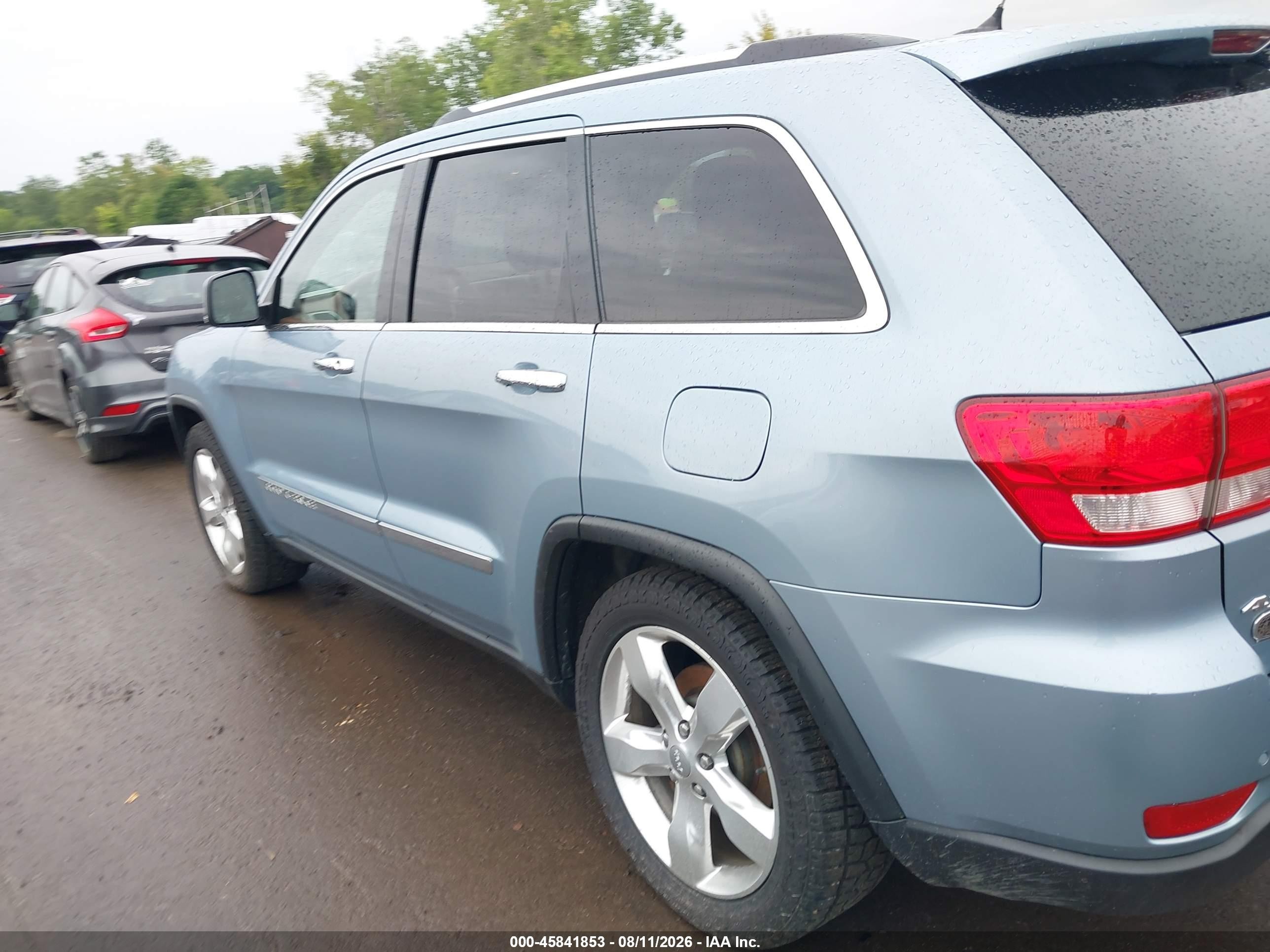 2012 Jeep Grand Cherokee Overland Light Blue vin: 1C4RJFCG2CC280488