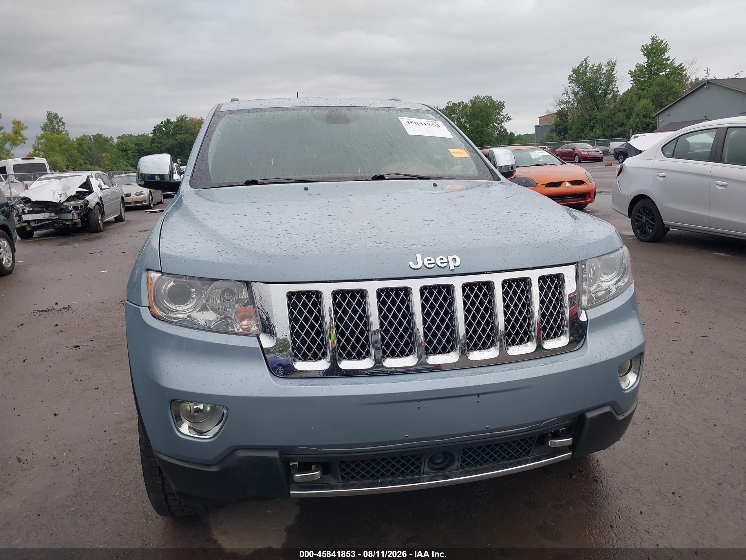 2012 Jeep Grand Cherokee Overland Light Blue vin: 1C4RJFCG2CC280488