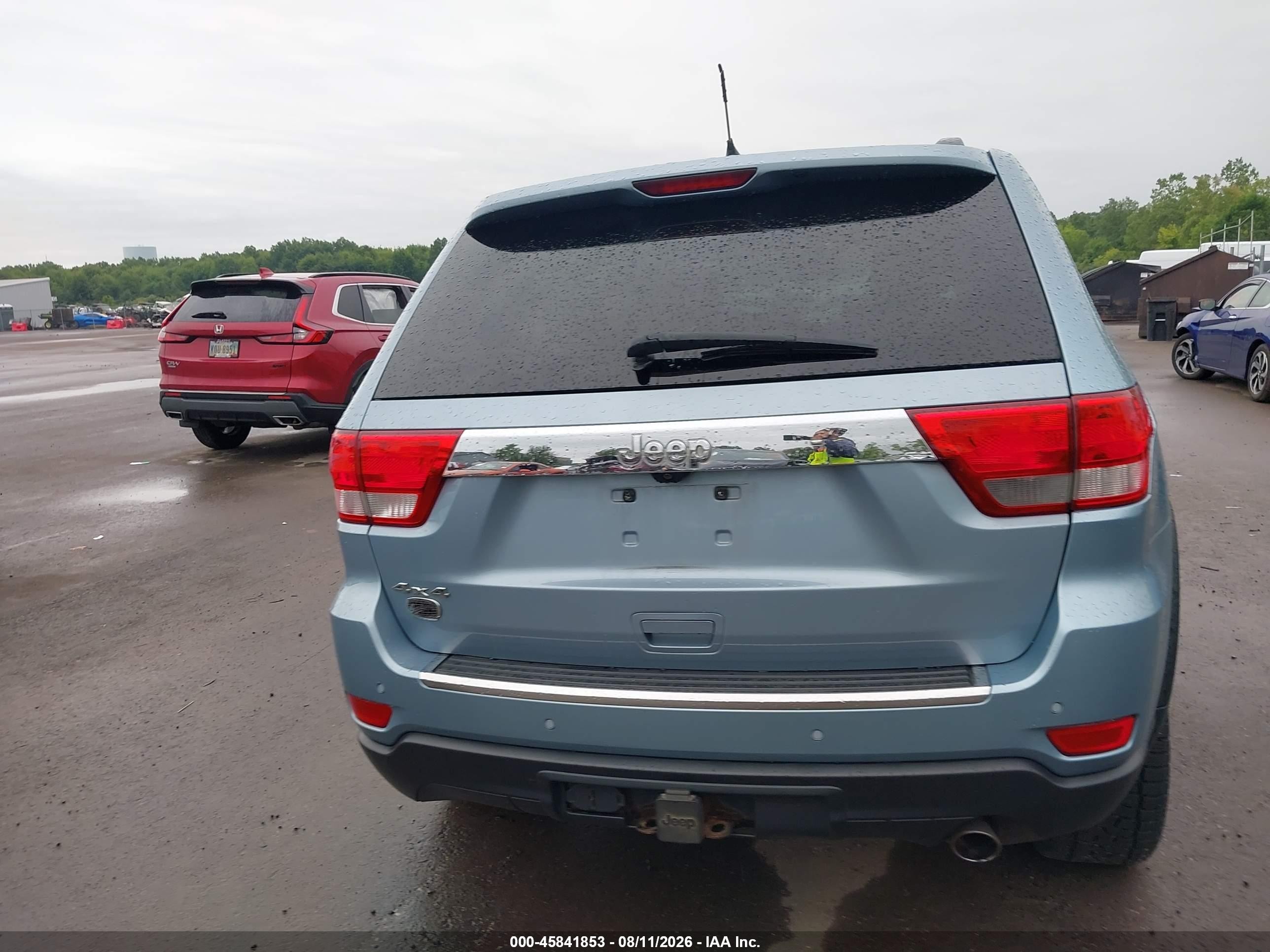 2012 Jeep Grand Cherokee Overland Light Blue vin: 1C4RJFCG2CC280488