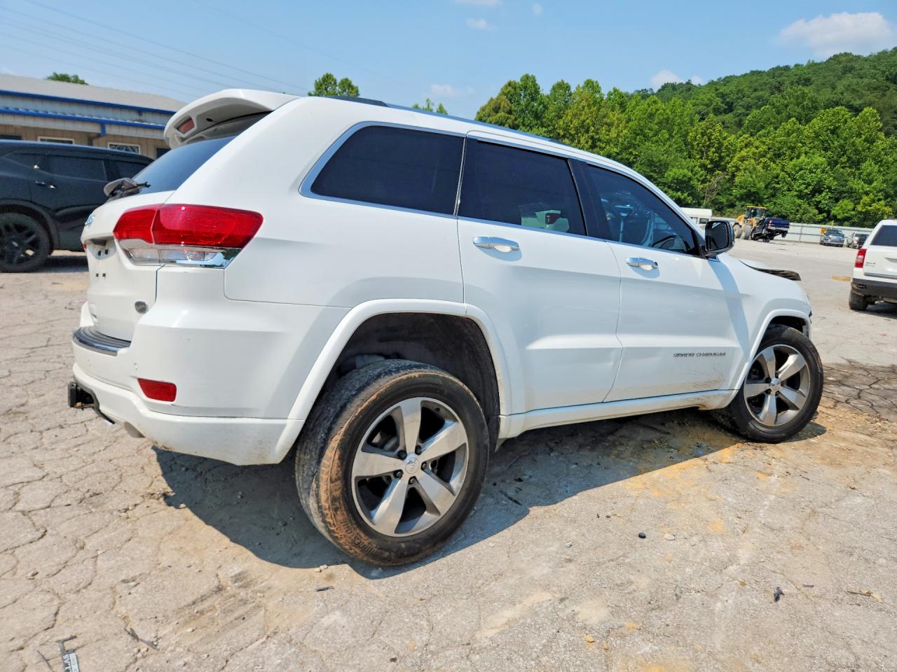 2014 Jeep Grand Cherokee Overland White vin: 1C4RJFCG2EC177946