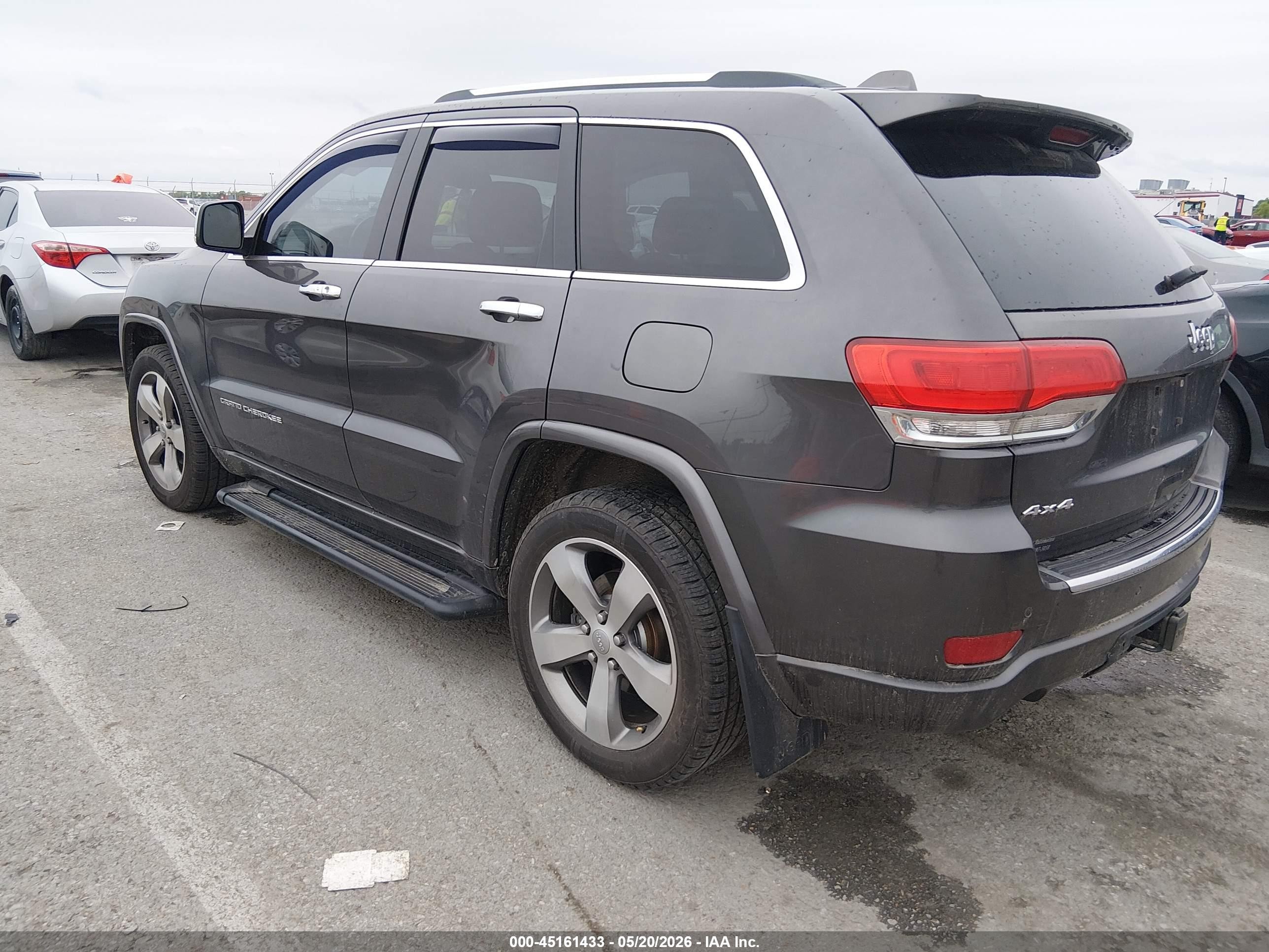 2014 Jeep Grand Cherokee Overland Gray vin: 1C4RJFCG2EC211352
