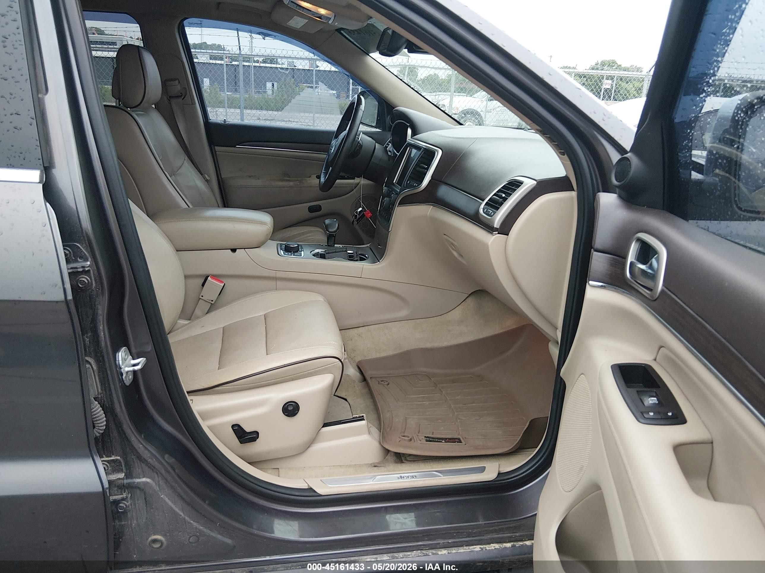 2014 Jeep Grand Cherokee Overland Gray vin: 1C4RJFCG2EC211352