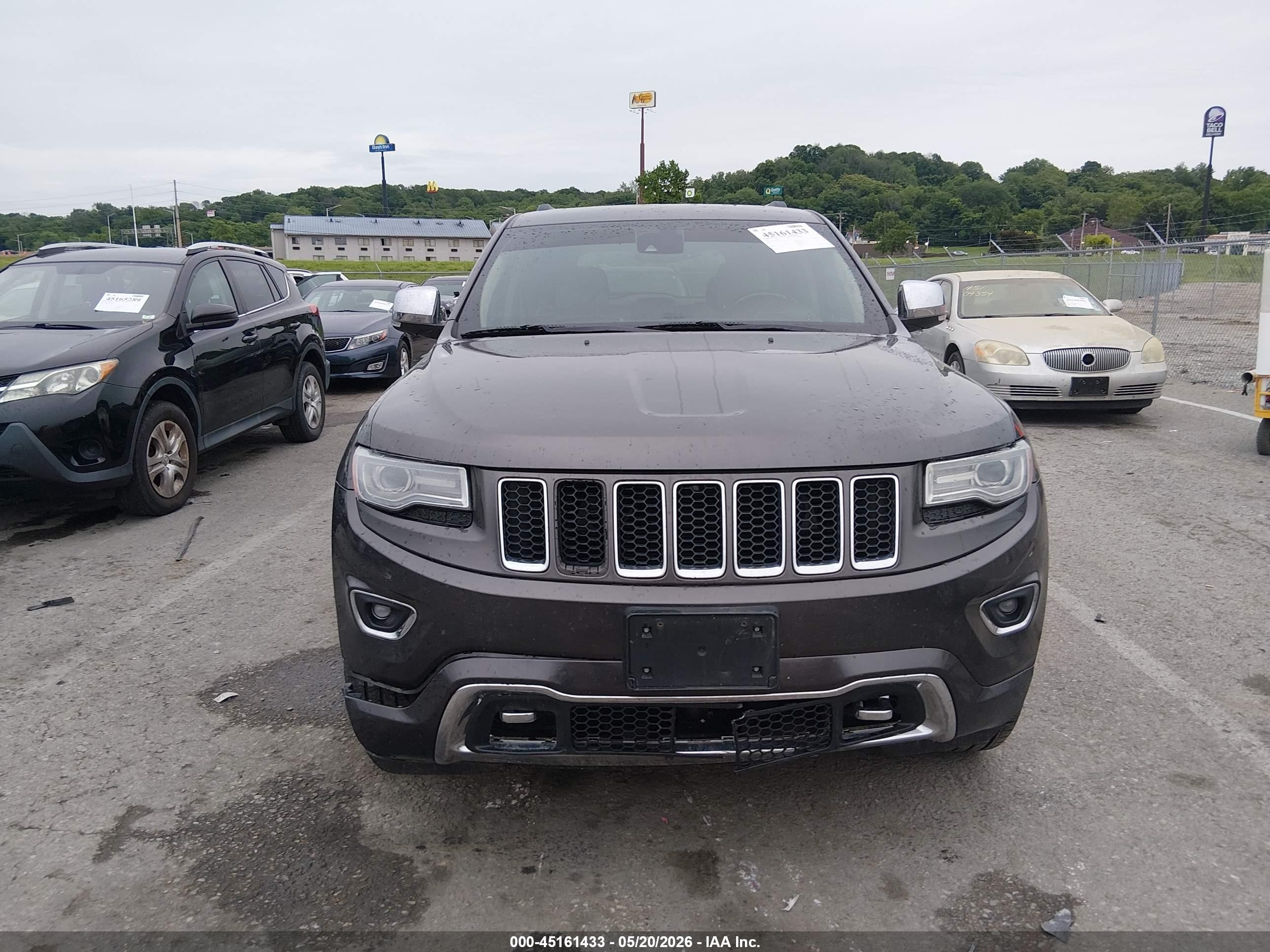 2014 Jeep Grand Cherokee Overland Gray vin: 1C4RJFCG2EC211352