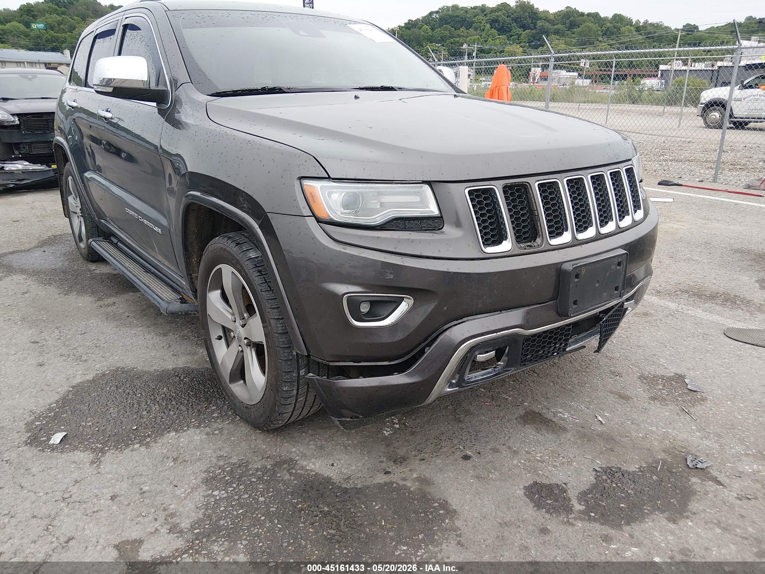 2014 Jeep Grand Cherokee Overland Gray vin: 1C4RJFCG2EC211352