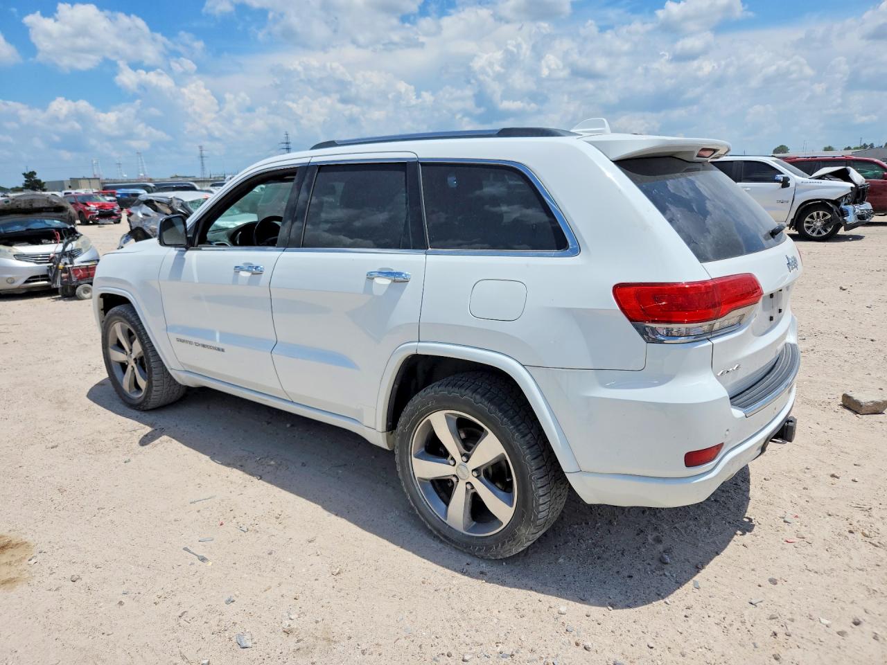 2014 Jeep Grand Cherokee Overland White vin: 1C4RJFCG2EC214073