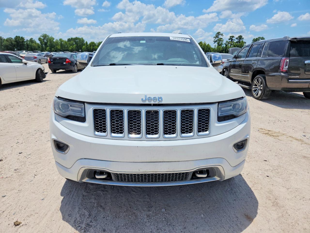 2014 Jeep Grand Cherokee Overland White vin: 1C4RJFCG2EC214073