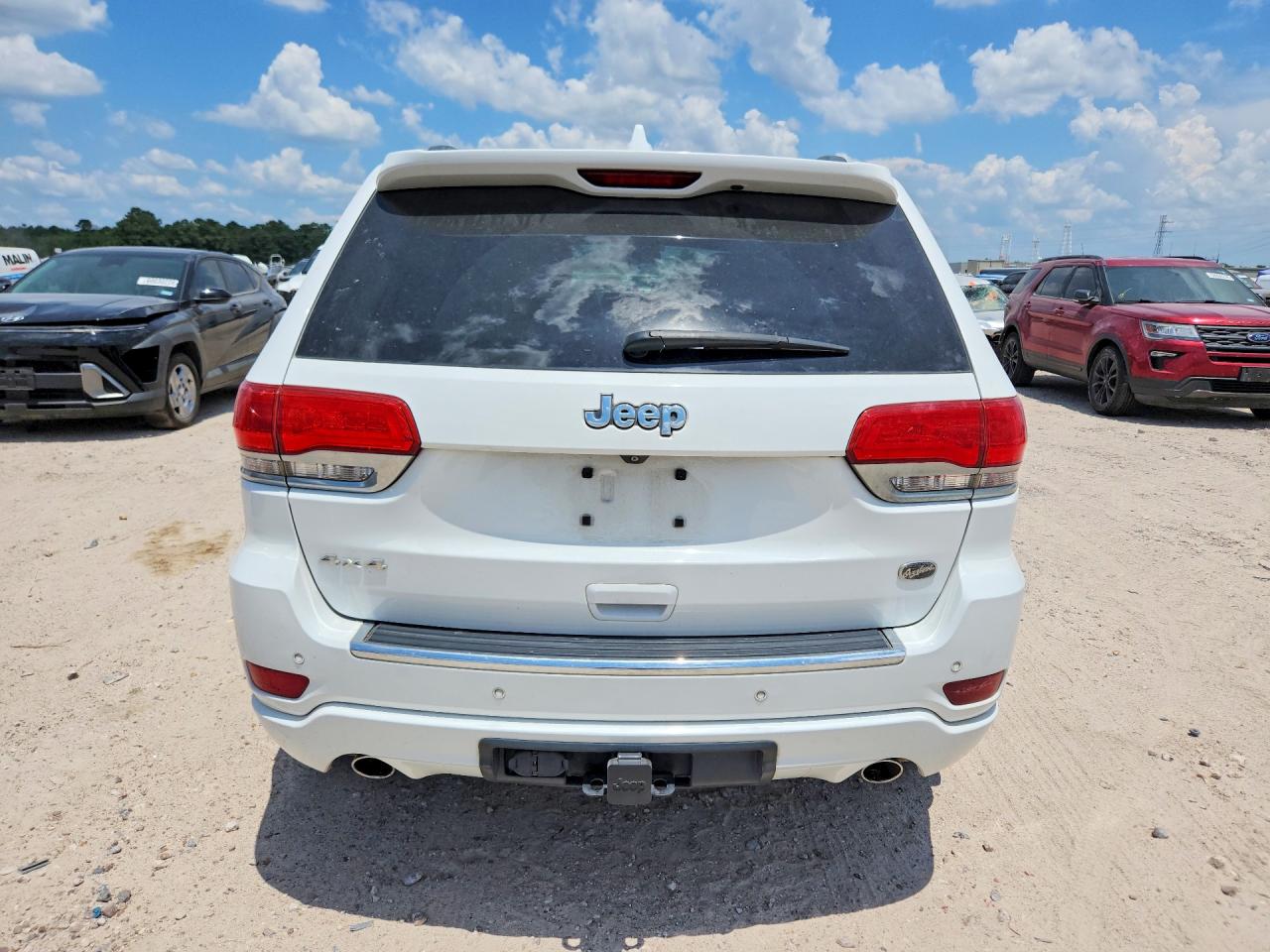 2014 Jeep Grand Cherokee Overland White vin: 1C4RJFCG2EC214073