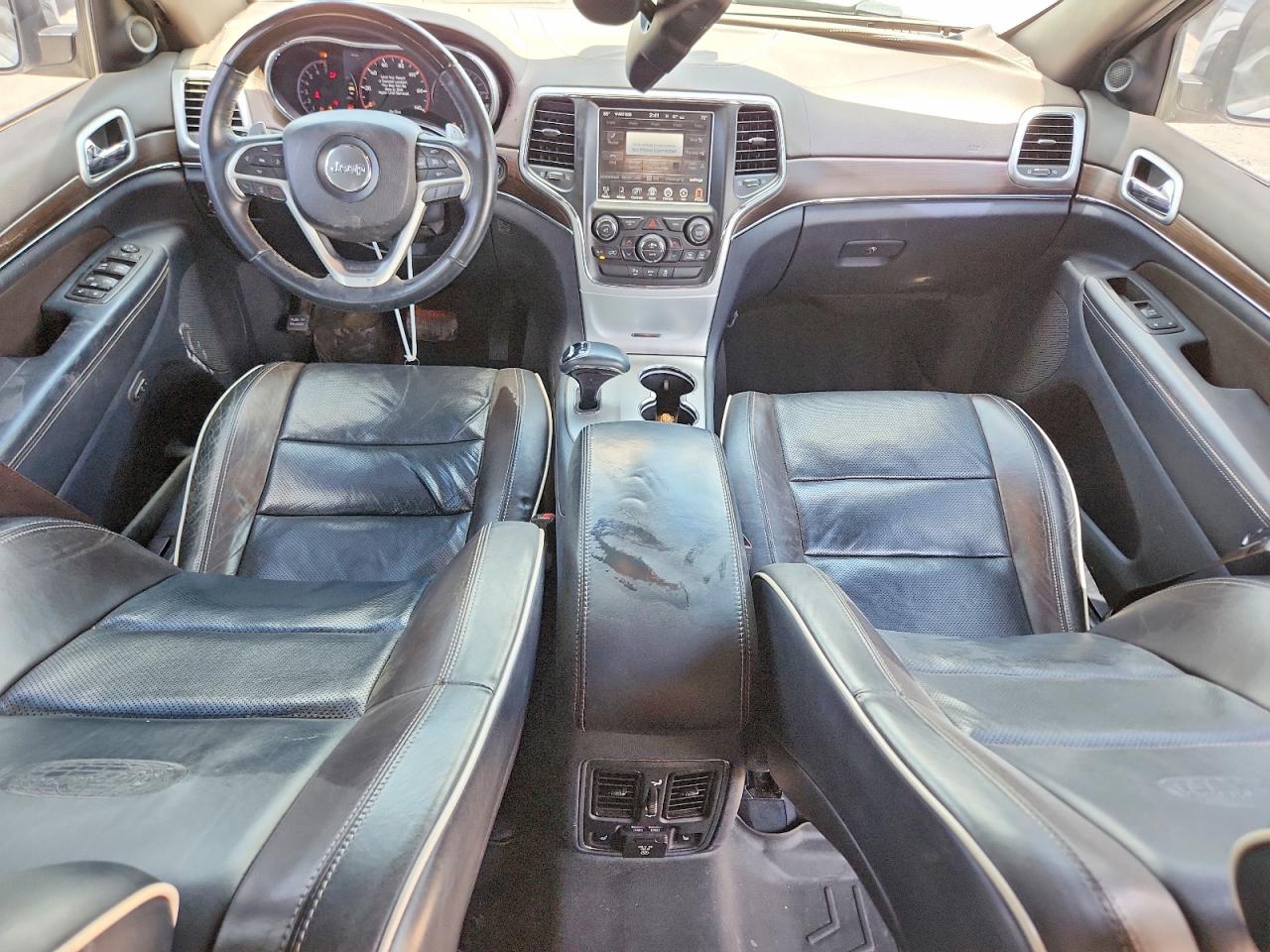 2014 Jeep Grand Cherokee Overland White vin: 1C4RJFCG2EC214073