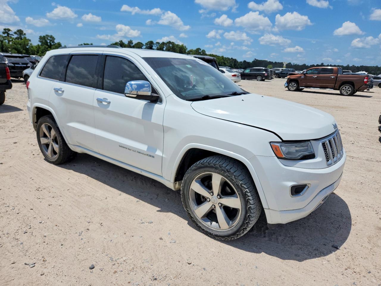 2014 Jeep Grand Cherokee Overland White vin: 1C4RJFCG2EC214073