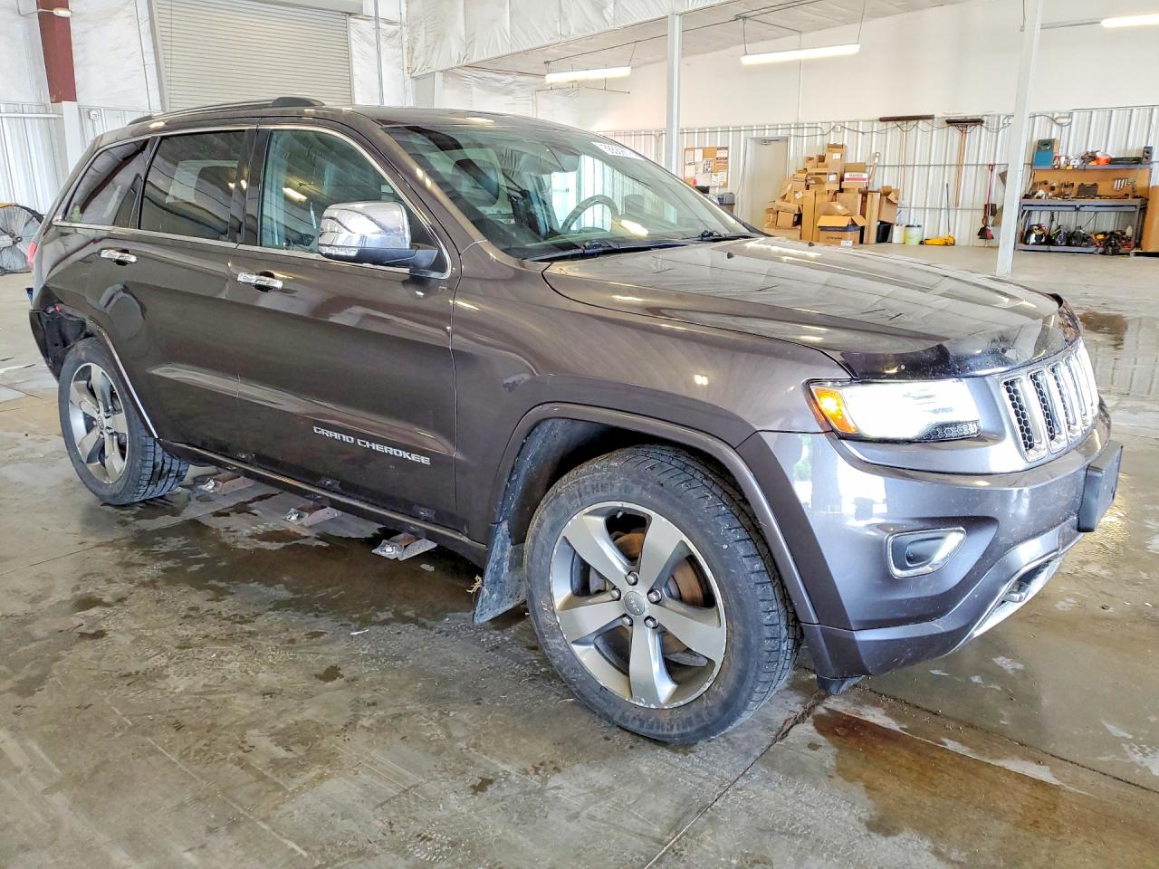 2014 Jeep Grand Cherokee Overland Gray vin: 1C4RJFCG2EC294216