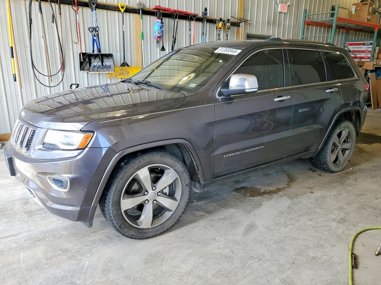 2014 Jeep Grand Cherokee Overland Gray vin: 1C4RJFCG2EC426259