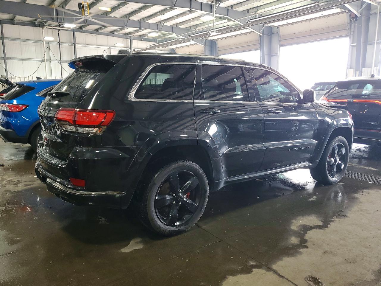 2015 Jeep Grand Cherokee Overland Black vin: 1C4RJFCG2FC241534