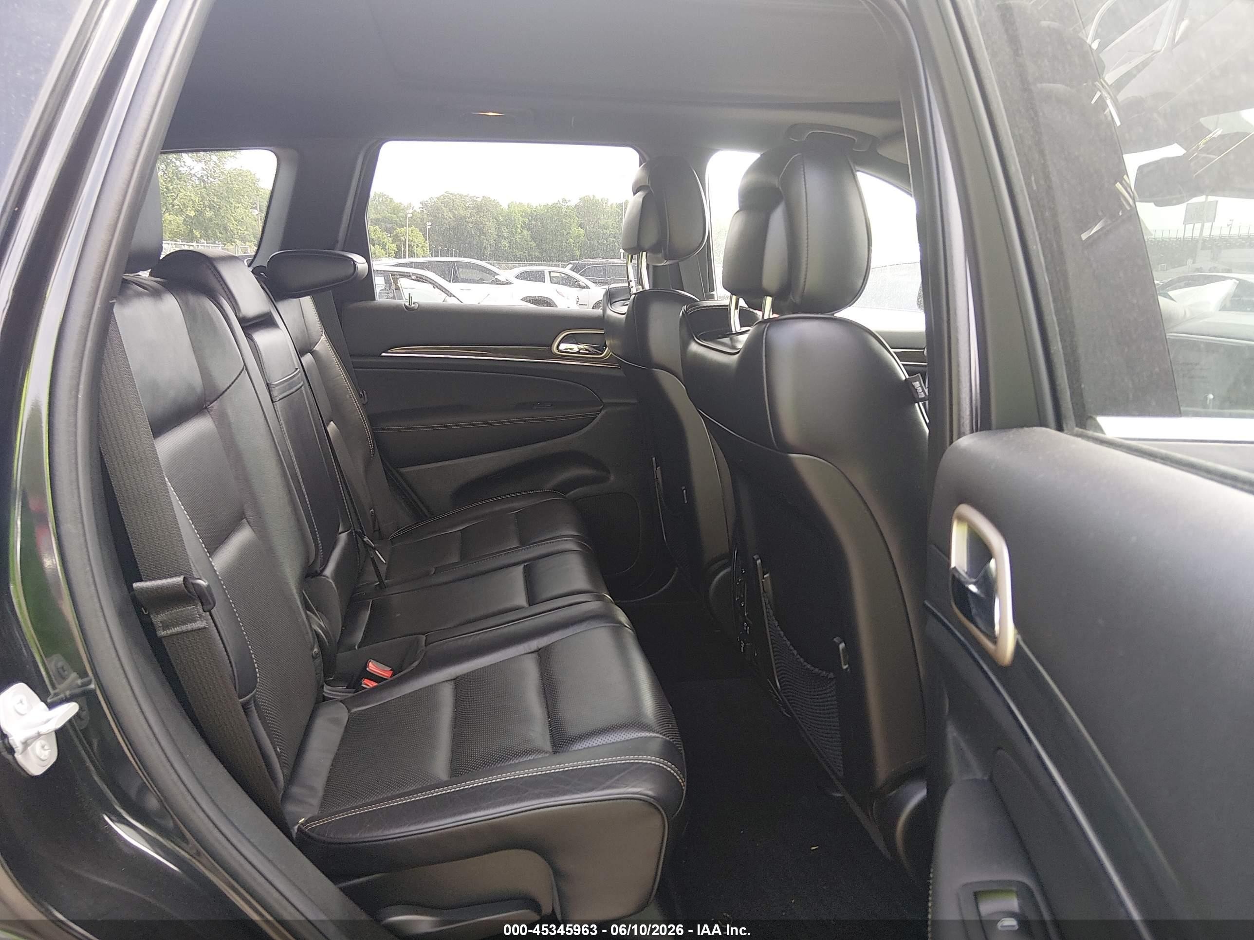 2015 Jeep Grand Cherokee Overland Black vin: 1C4RJFCG2FC606584