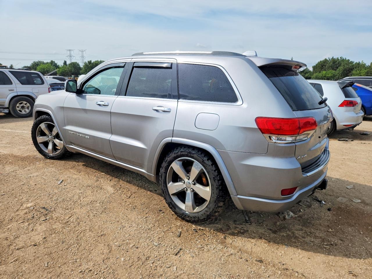 2015 Jeep Grand Cherokee Overland Серебряный vin: 1C4RJFCG2FC639634