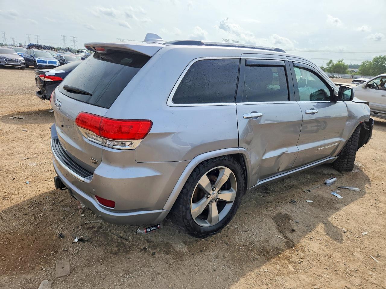 2015 Jeep Grand Cherokee Overland Серебряный vin: 1C4RJFCG2FC639634