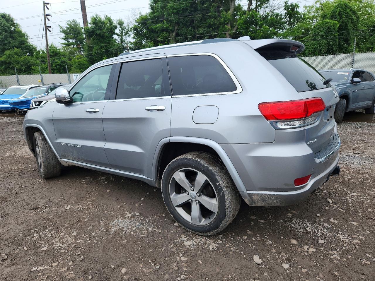 2015 Jeep Grand Cherokee Overland Gray vin: 1C4RJFCG2FC768621