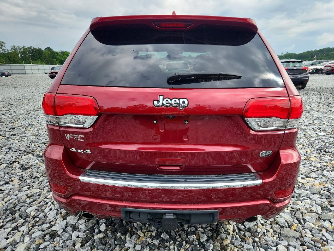 2015 Jeep Grand Cherokee Overland Red vin: 1C4RJFCG2FC831460