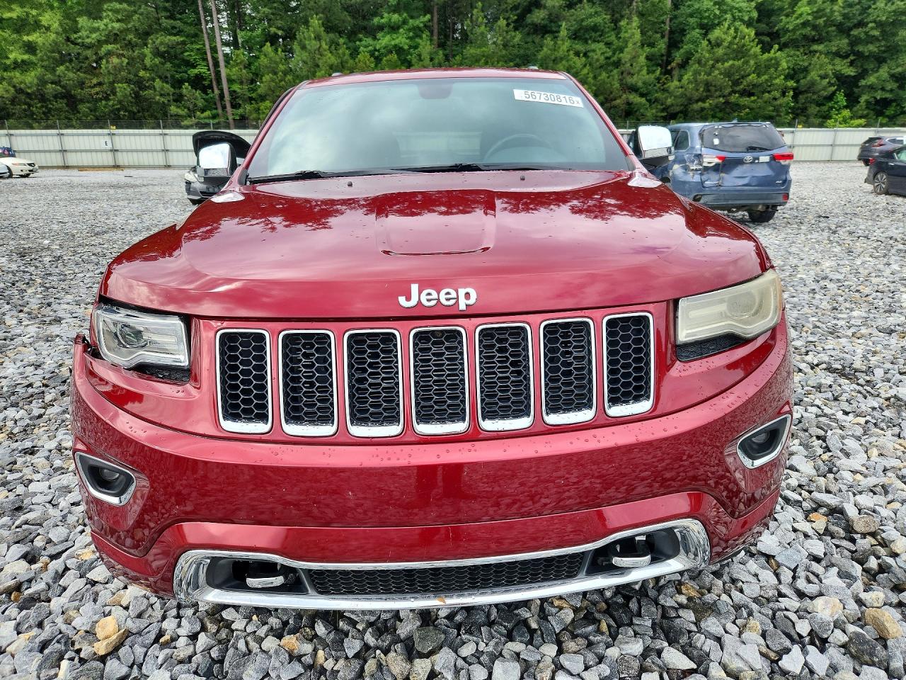2015 Jeep Grand Cherokee Overland Red vin: 1C4RJFCG2FC831460