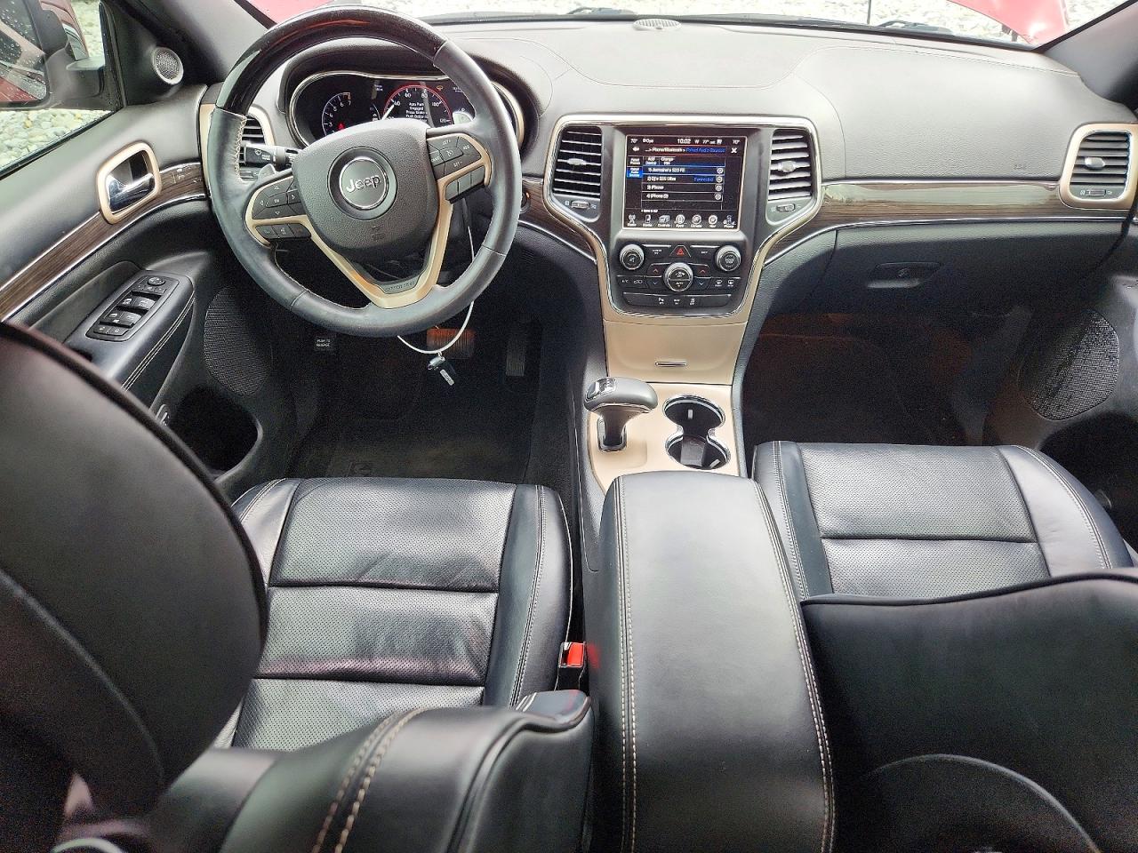2015 Jeep Grand Cherokee Overland Red vin: 1C4RJFCG2FC831460