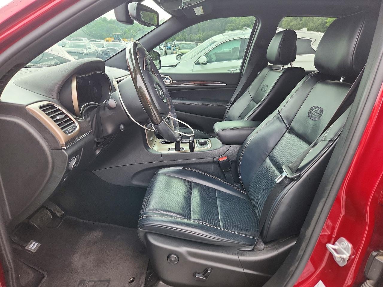 2015 Jeep Grand Cherokee Overland Red vin: 1C4RJFCG2FC831460
