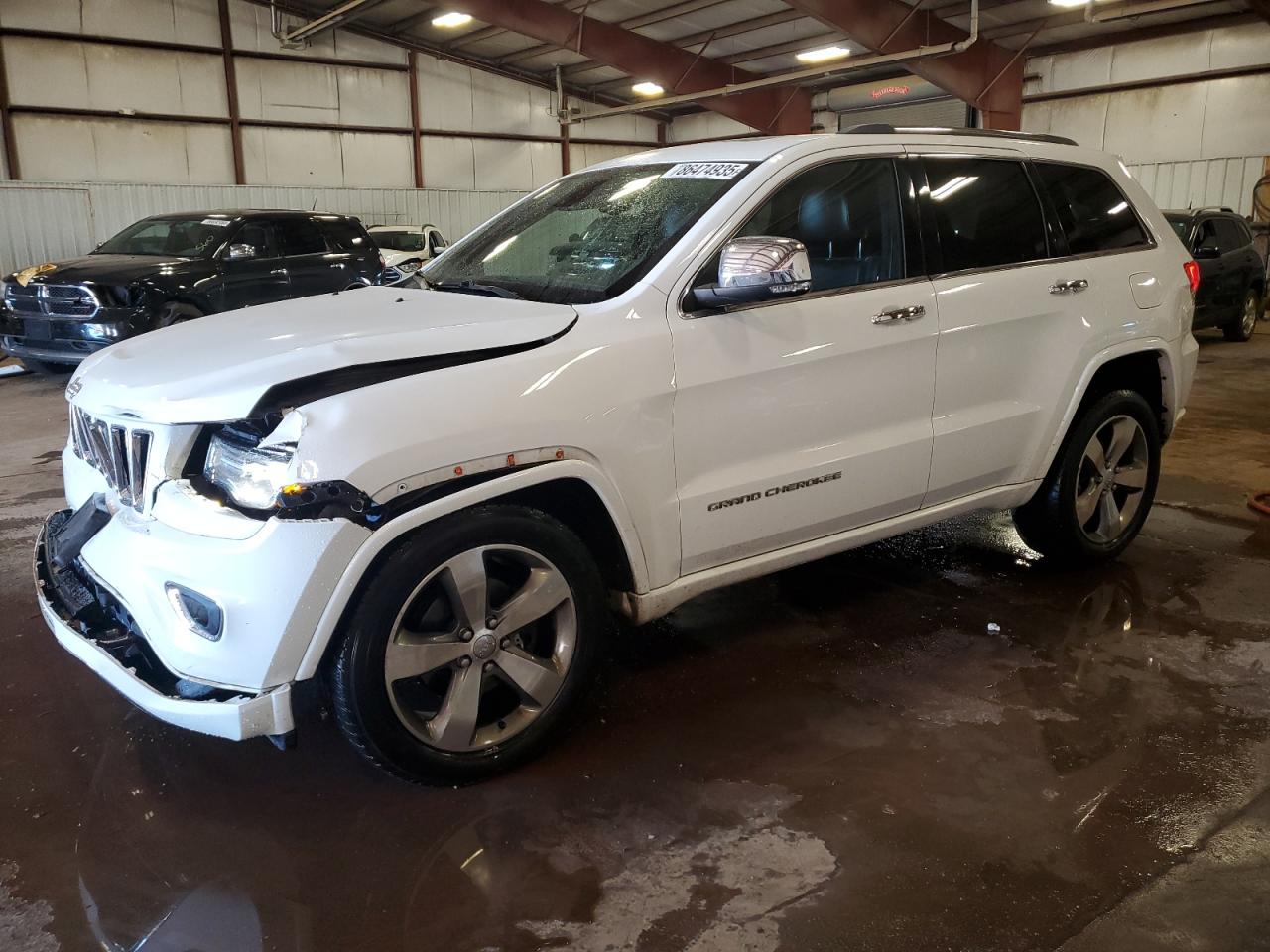 2015 Jeep Grand Cherokee Overland White vin: 1C4RJFCG2FC921112