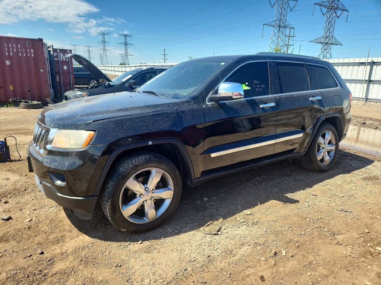 2012 Jeep Grand Cherokee Overland Black vin: 1C4RJFCG3CC154544