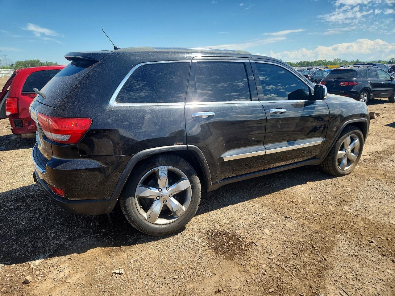 2012 Jeep Grand Cherokee Overland Black vin: 1C4RJFCG3CC154544