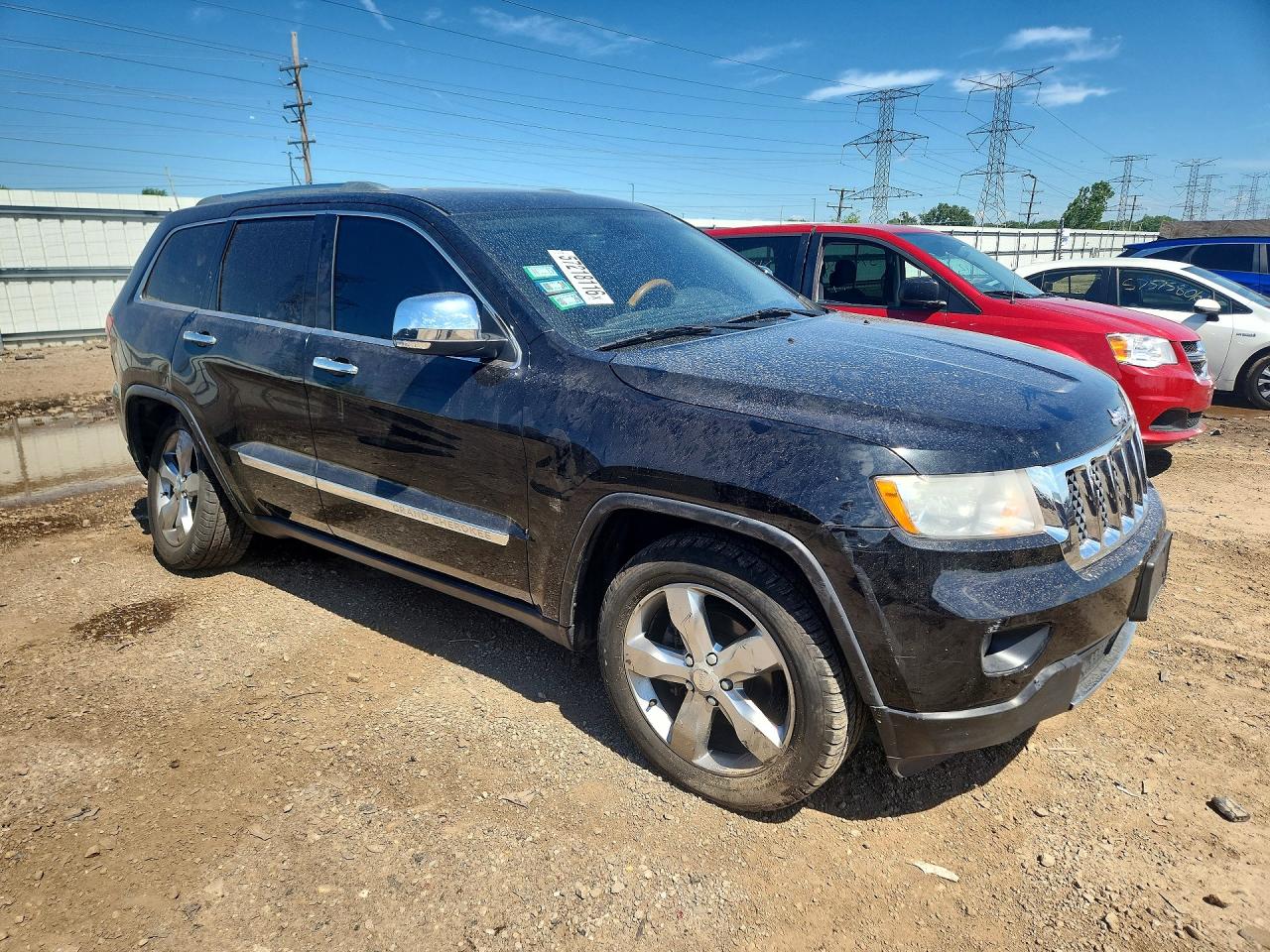 2012 Jeep Grand Cherokee Overland Black vin: 1C4RJFCG3CC154544