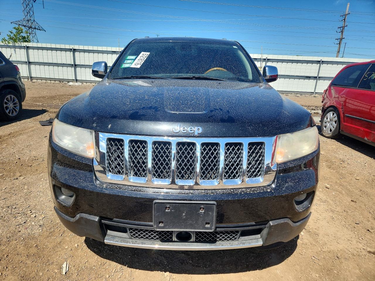 2012 Jeep Grand Cherokee Overland Black vin: 1C4RJFCG3CC154544