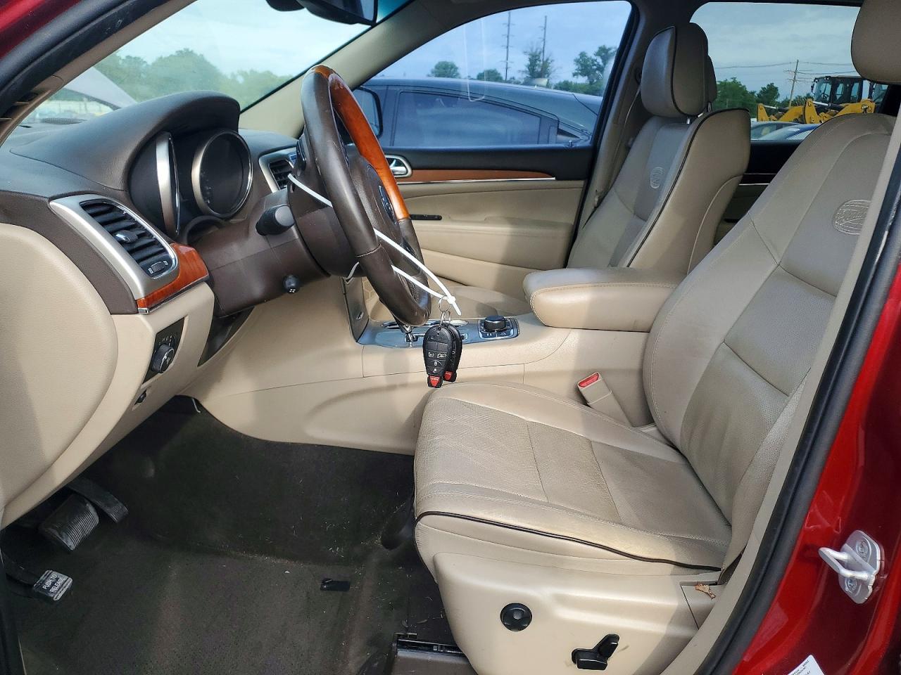 2012 Jeep Grand Cherokee Overland Красный vin: 1C4RJFCG3CC314843