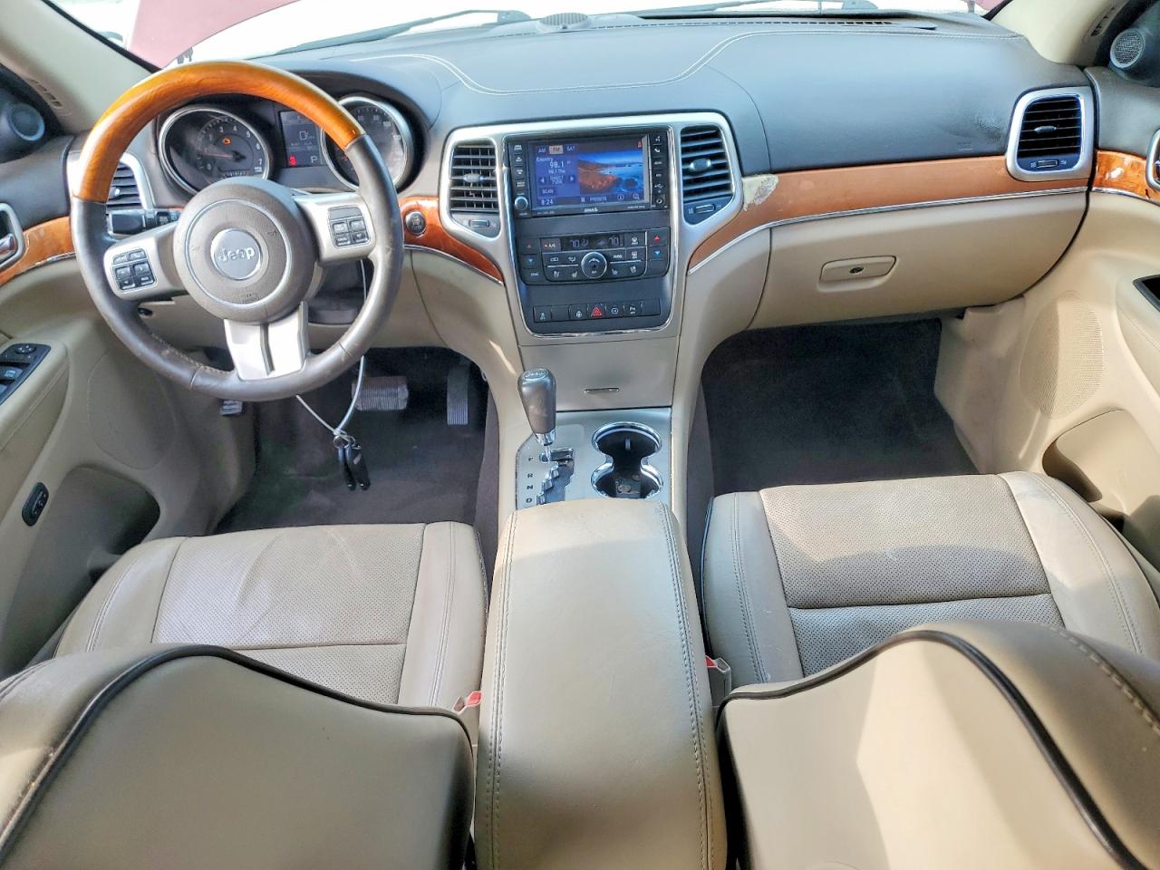 2012 Jeep Grand Cherokee Overland Красный vin: 1C4RJFCG3CC314843