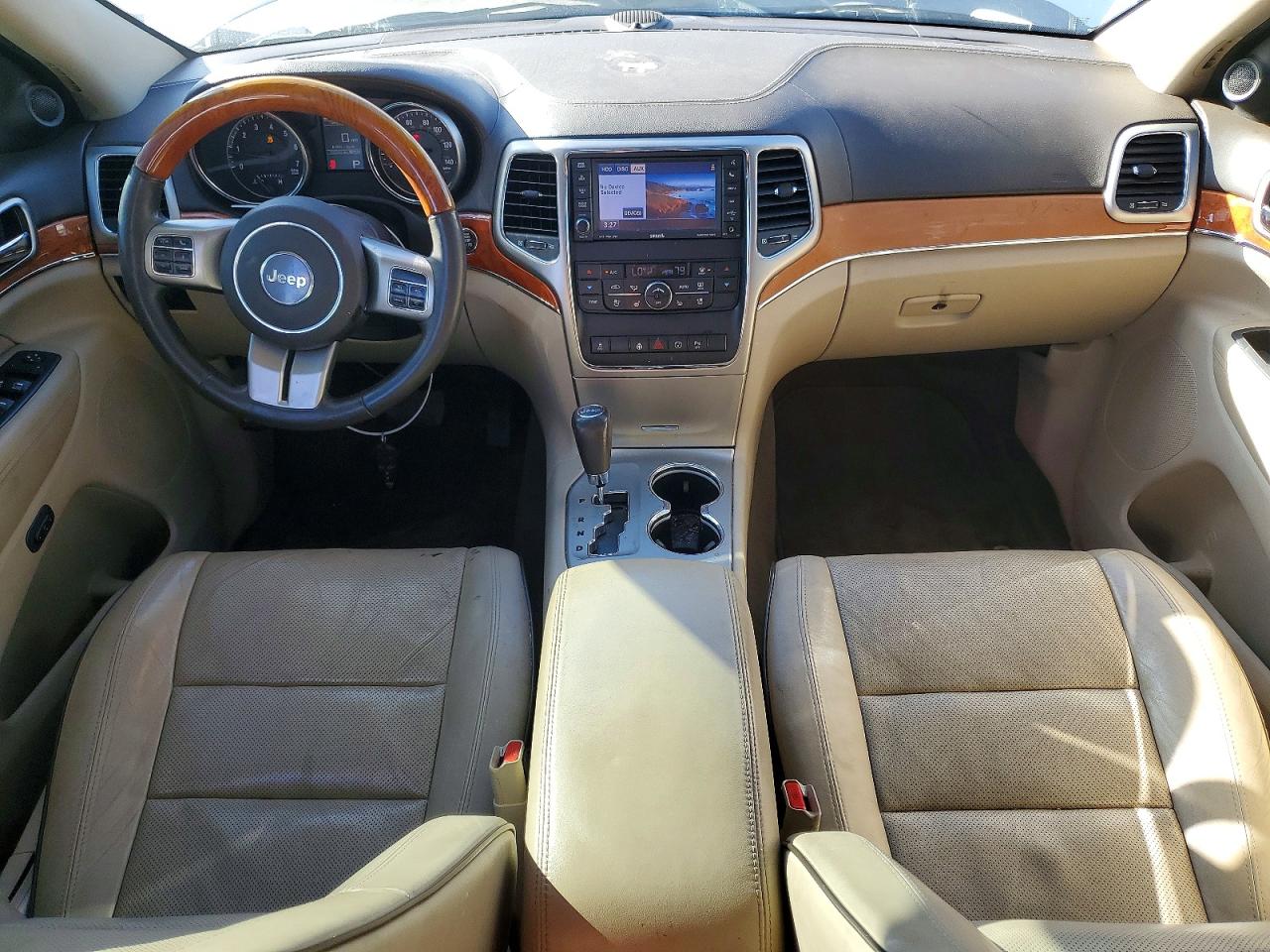 2013 Jeep Grand Cherokee Overland White vin: 1C4RJFCG3DC606882