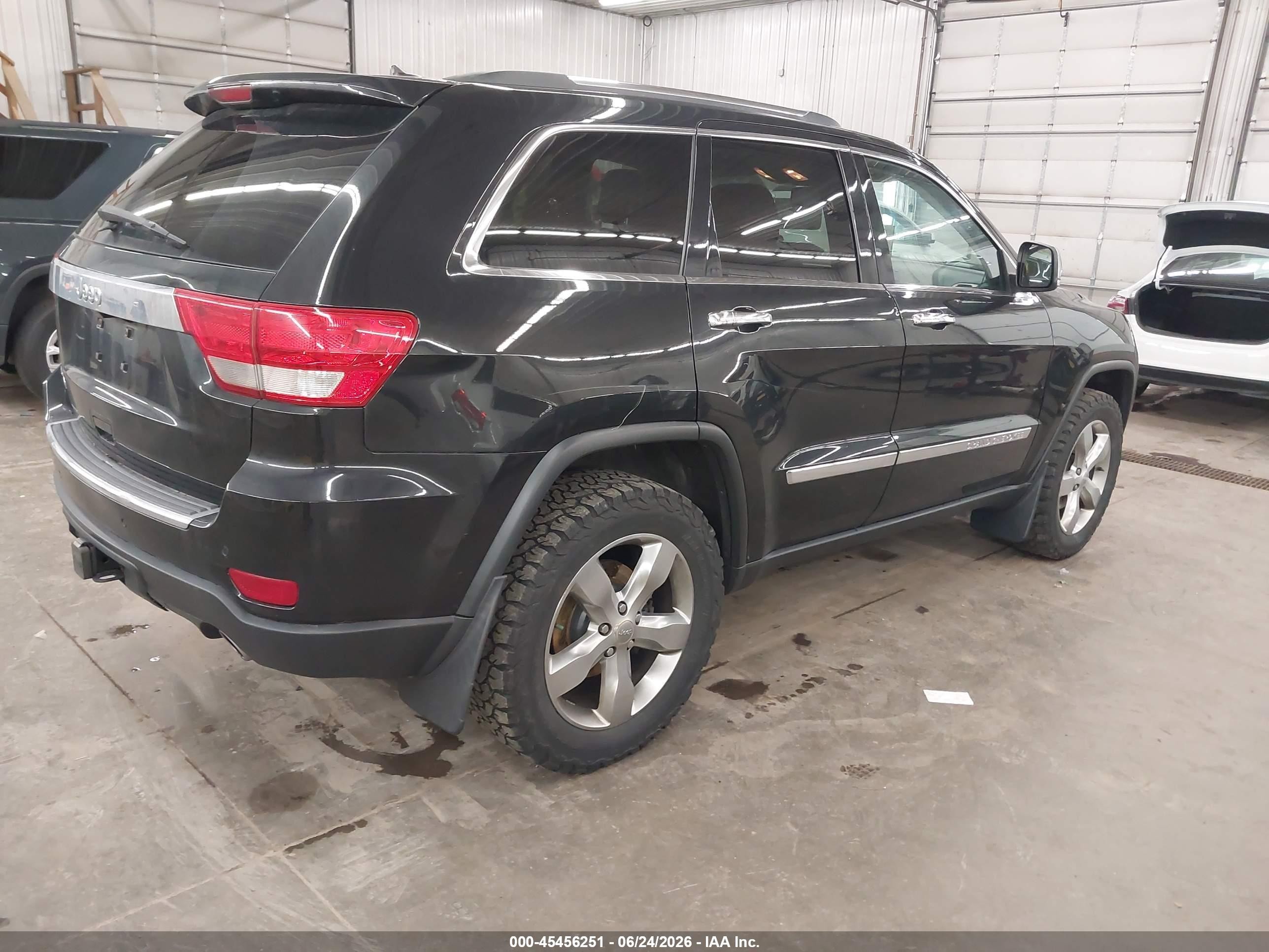 2013 Jeep Grand Cherokee Overland Dark Blue vin: 1C4RJFCG3DC607143