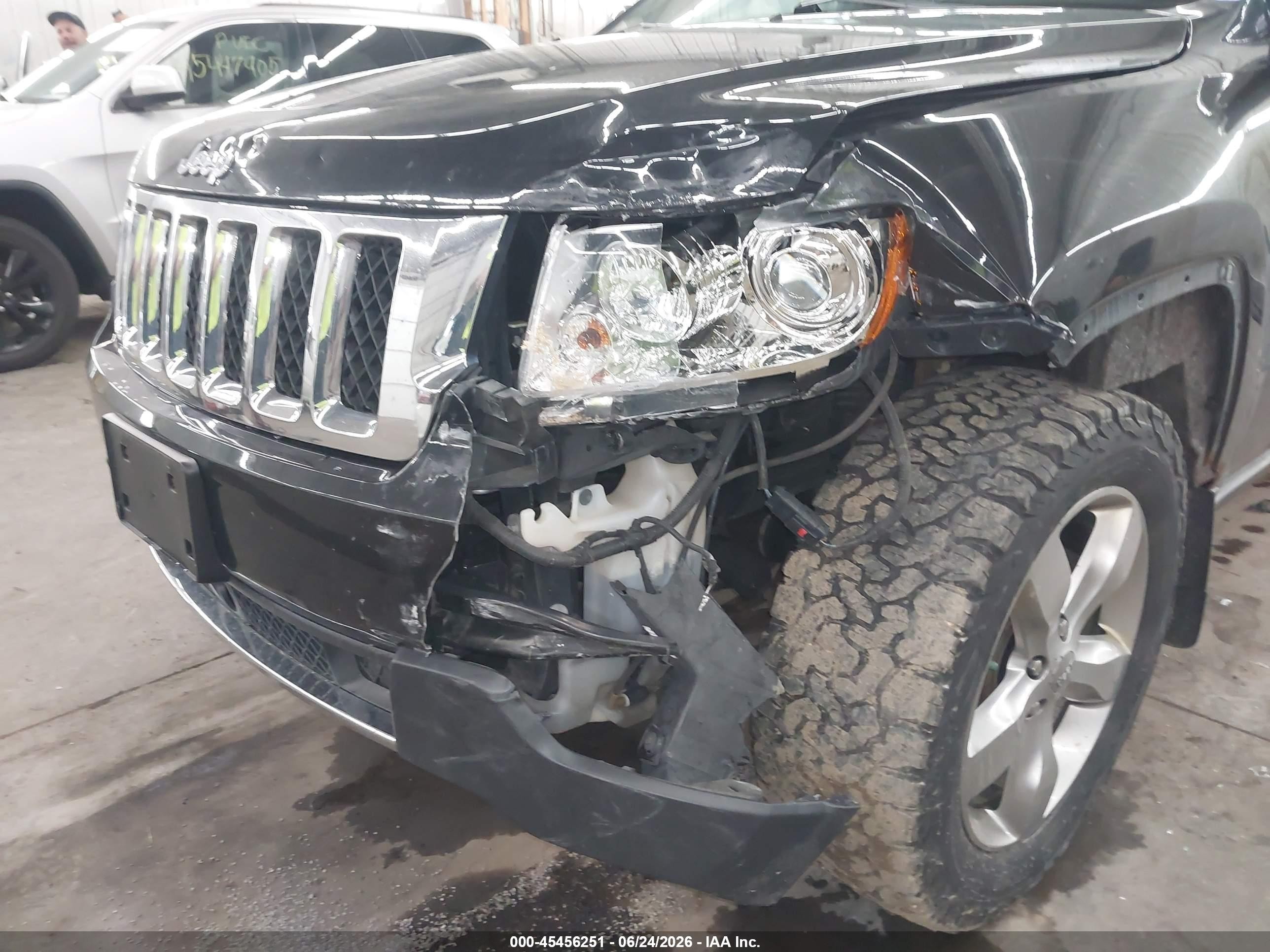 2013 Jeep Grand Cherokee Overland Dark Blue vin: 1C4RJFCG3DC607143