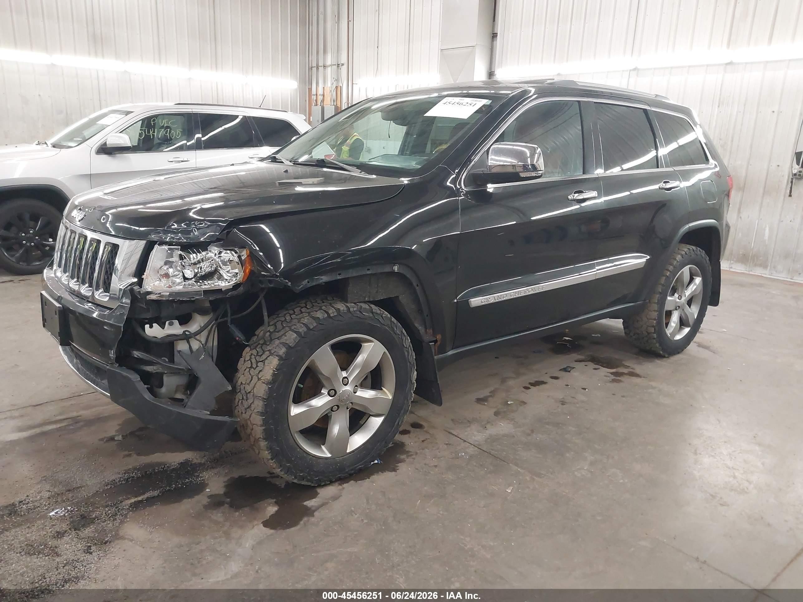2013 Jeep Grand Cherokee Overland Dark Blue vin: 1C4RJFCG3DC607143