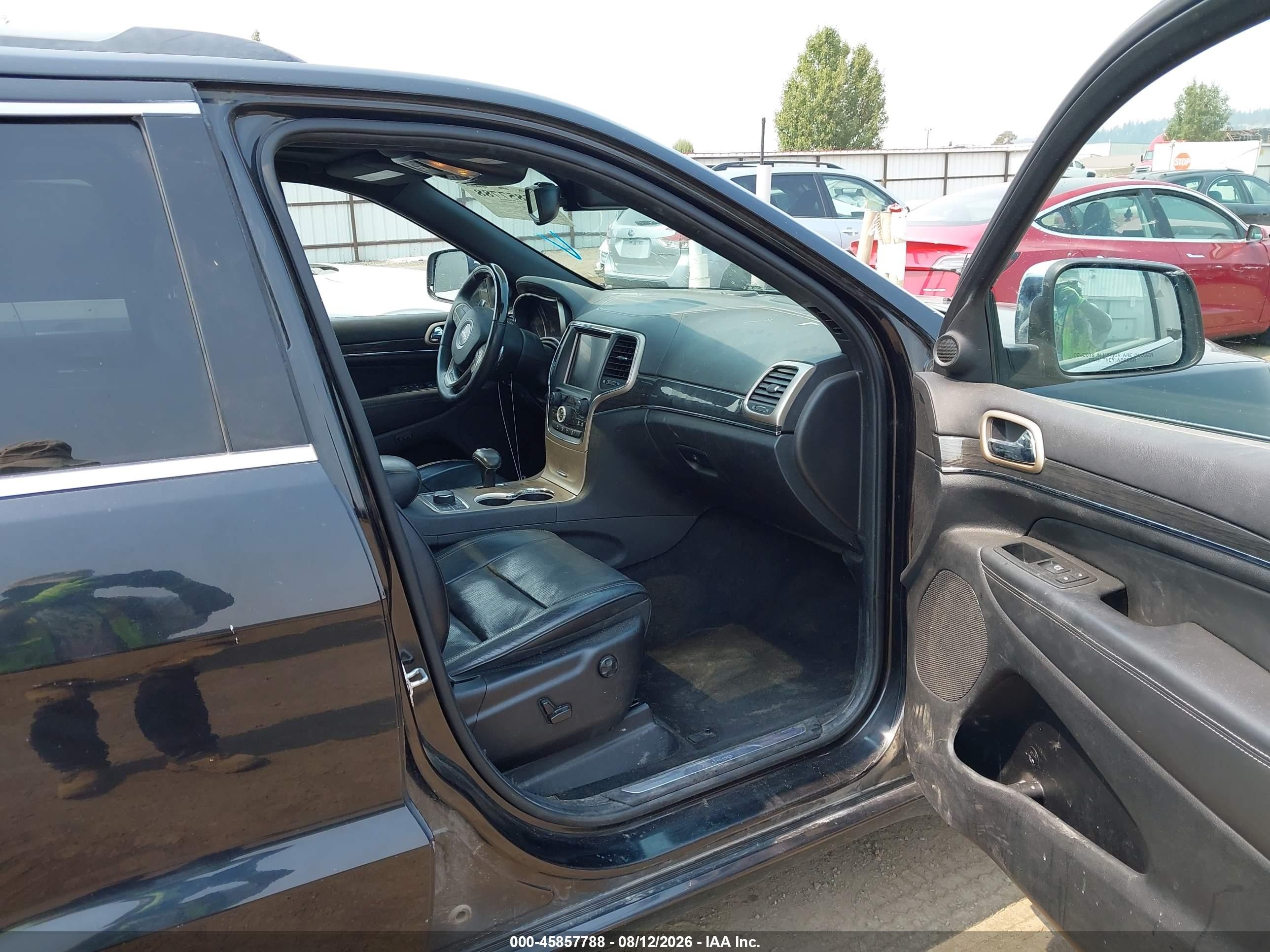 2014 Jeep Grand Cherokee Overland Black vin: 1C4RJFCG3EC162100