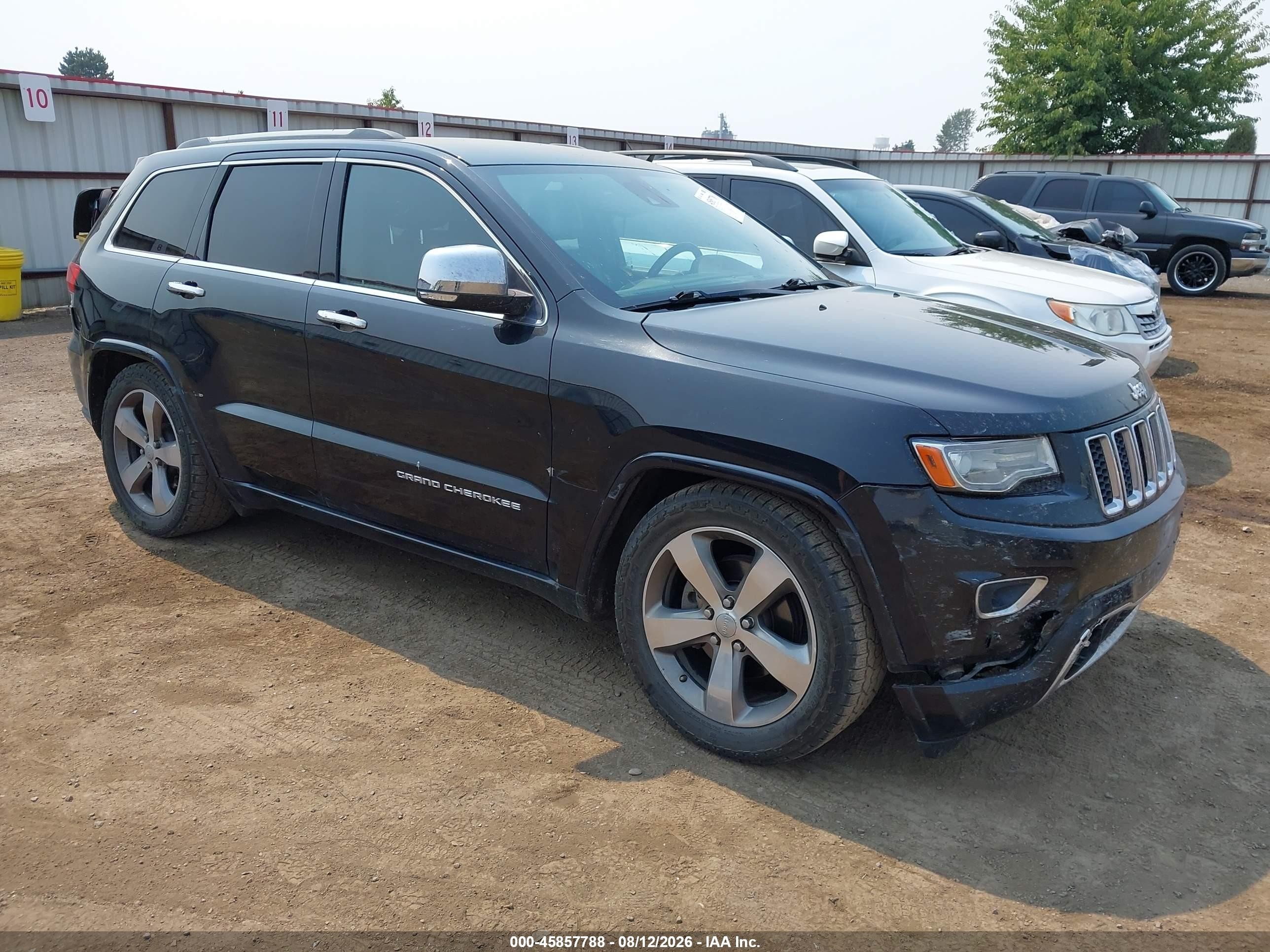 2014 Jeep Grand Cherokee Overland Black vin: 1C4RJFCG3EC162100