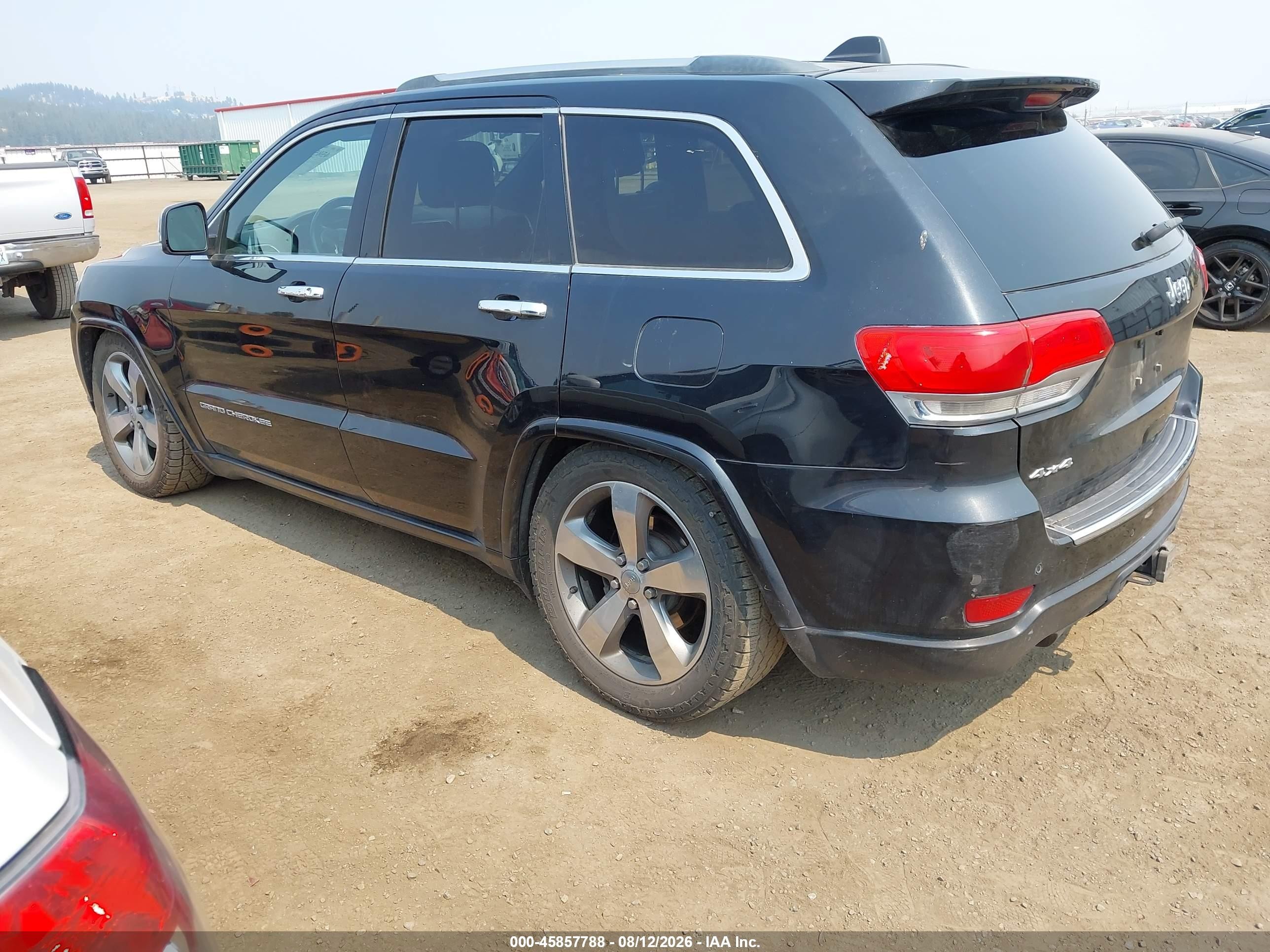 2014 Jeep Grand Cherokee Overland Black vin: 1C4RJFCG3EC162100