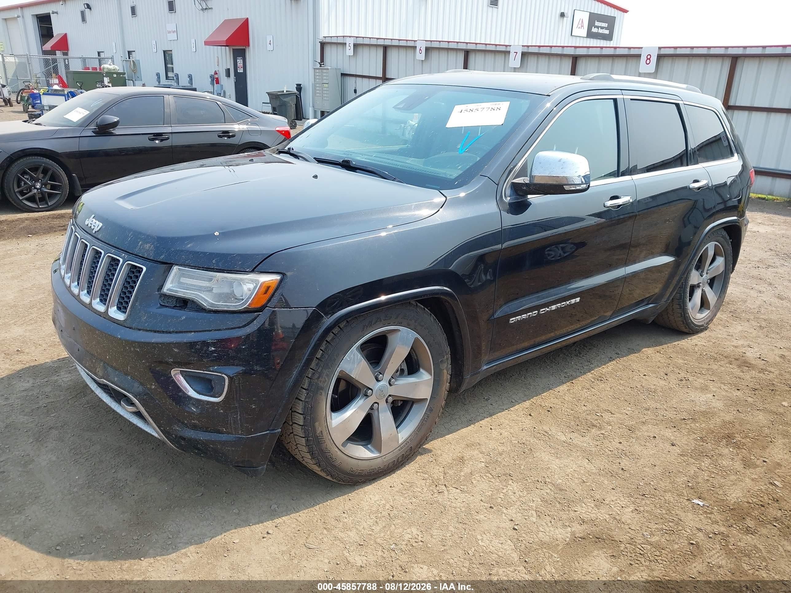 2014 Jeep Grand Cherokee Overland Black vin: 1C4RJFCG3EC162100