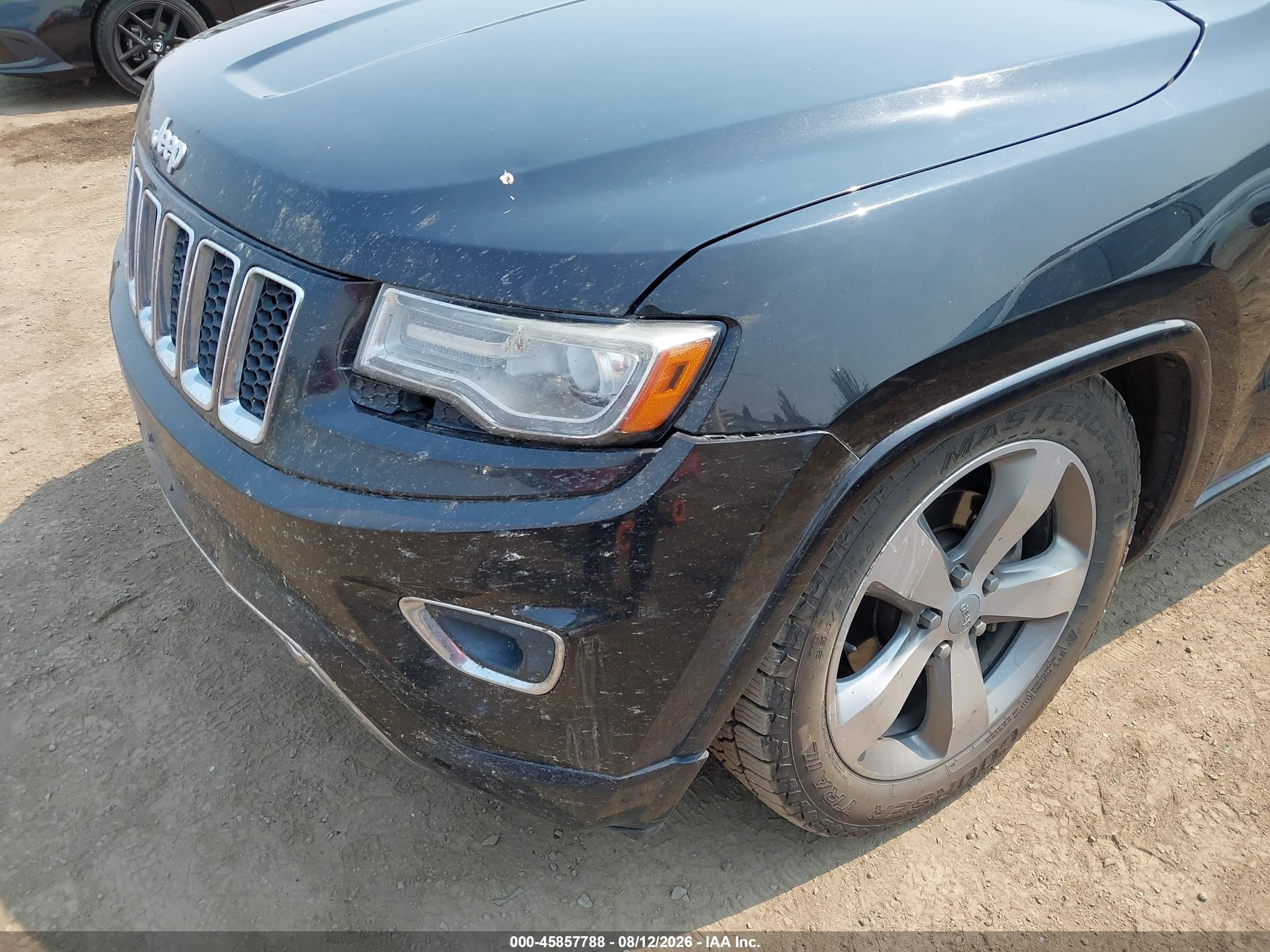 2014 Jeep Grand Cherokee Overland Black vin: 1C4RJFCG3EC162100