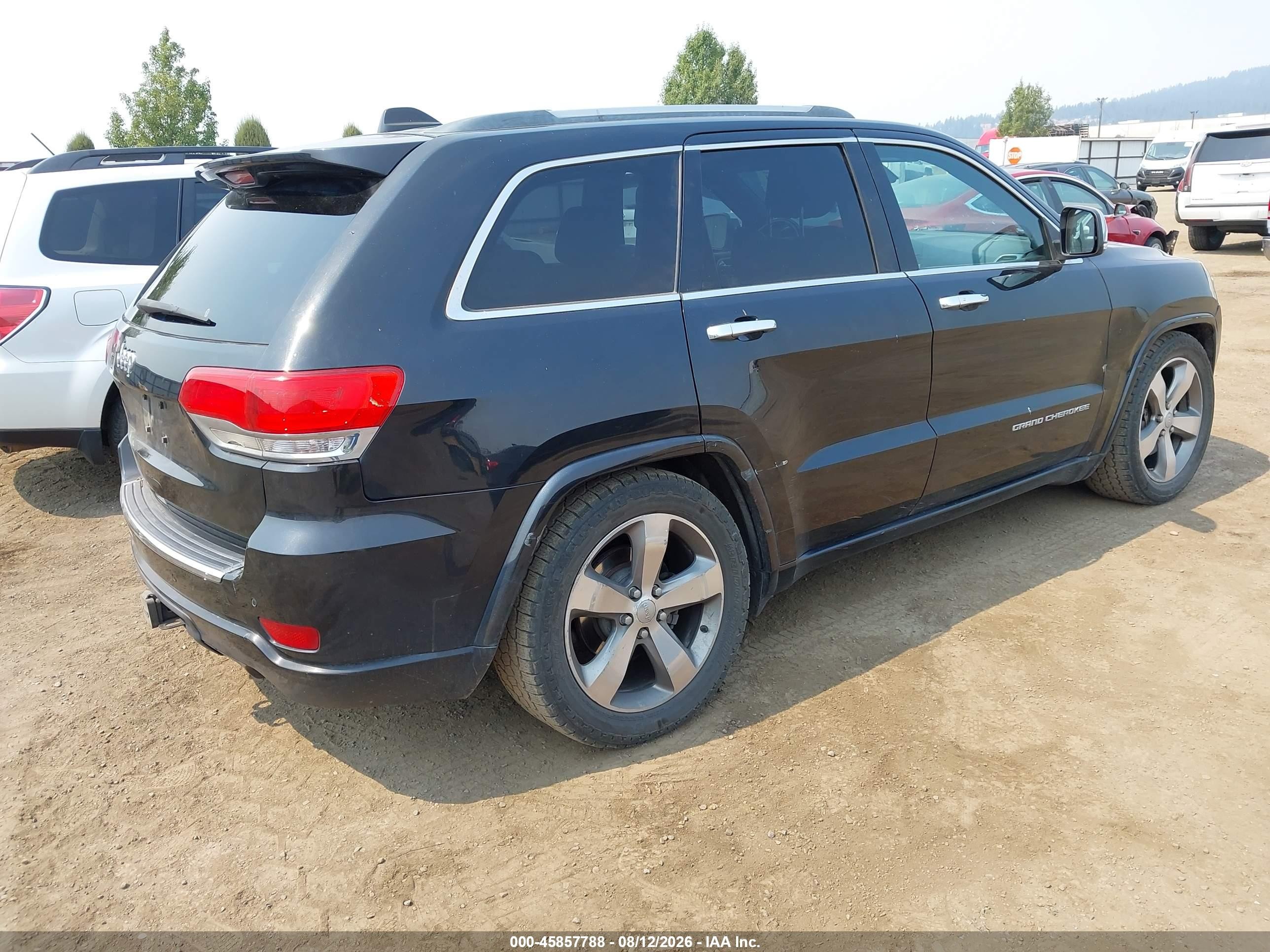 2014 Jeep Grand Cherokee Overland Black vin: 1C4RJFCG3EC162100