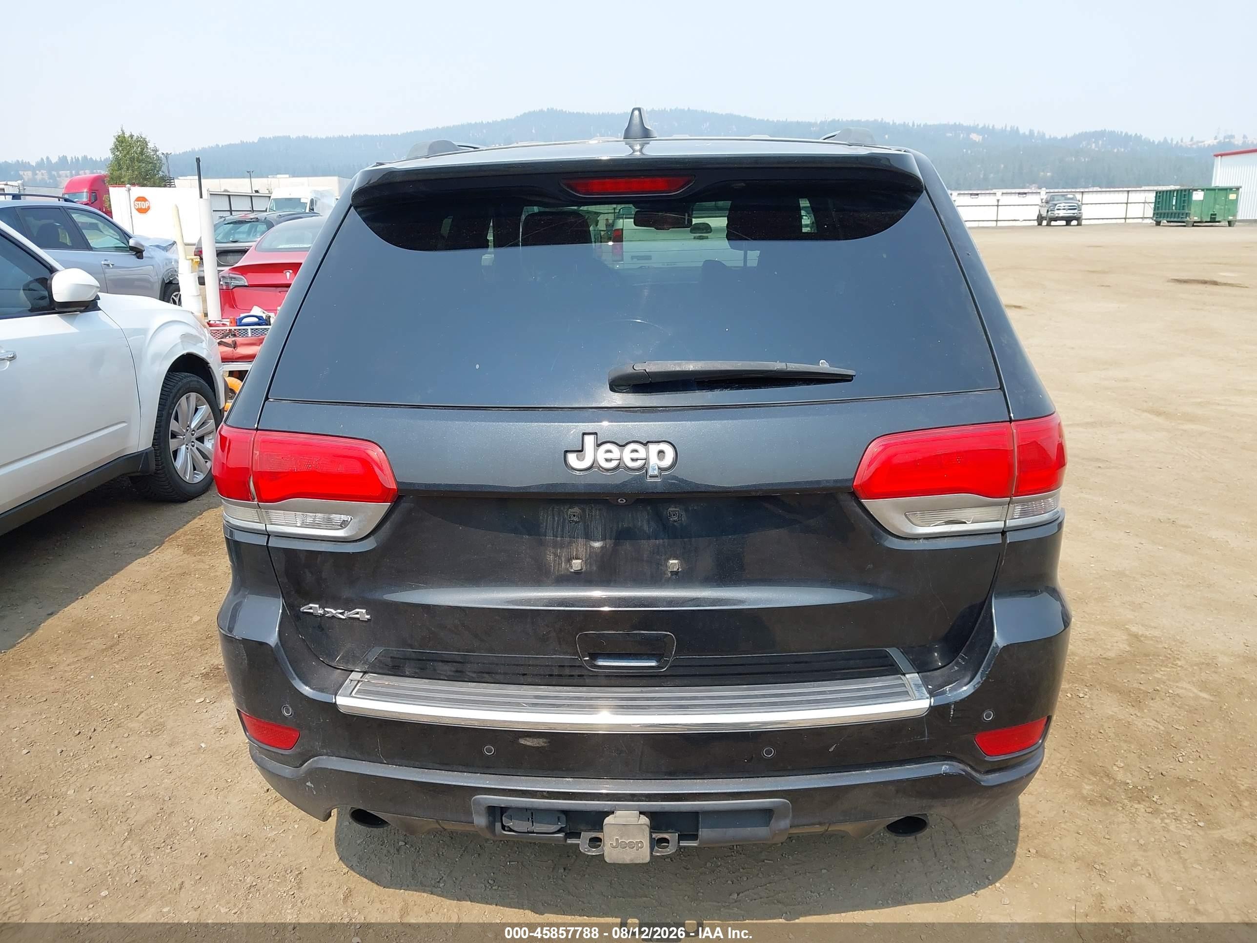 2014 Jeep Grand Cherokee Overland Black vin: 1C4RJFCG3EC162100