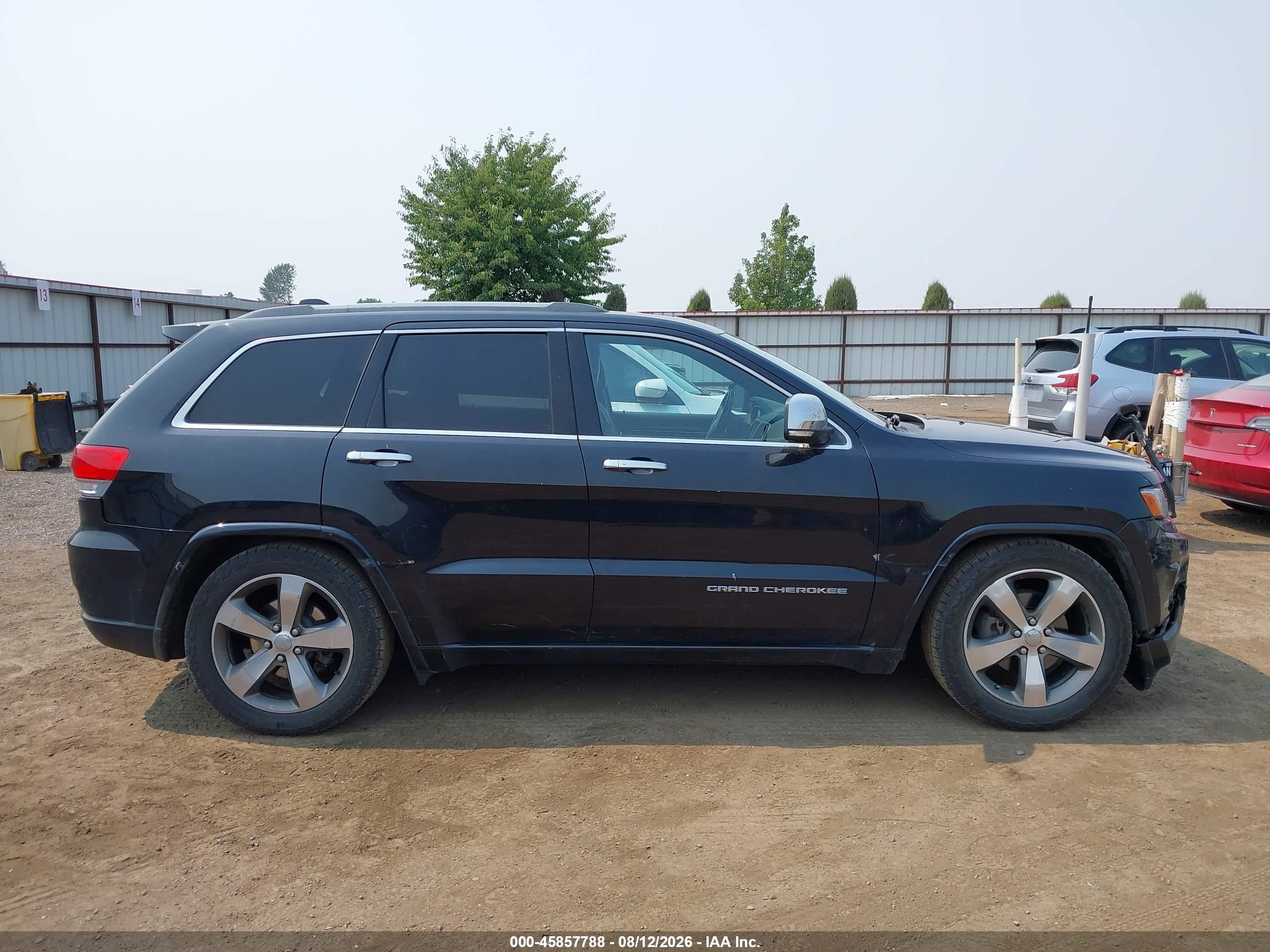 2014 Jeep Grand Cherokee Overland Black vin: 1C4RJFCG3EC162100