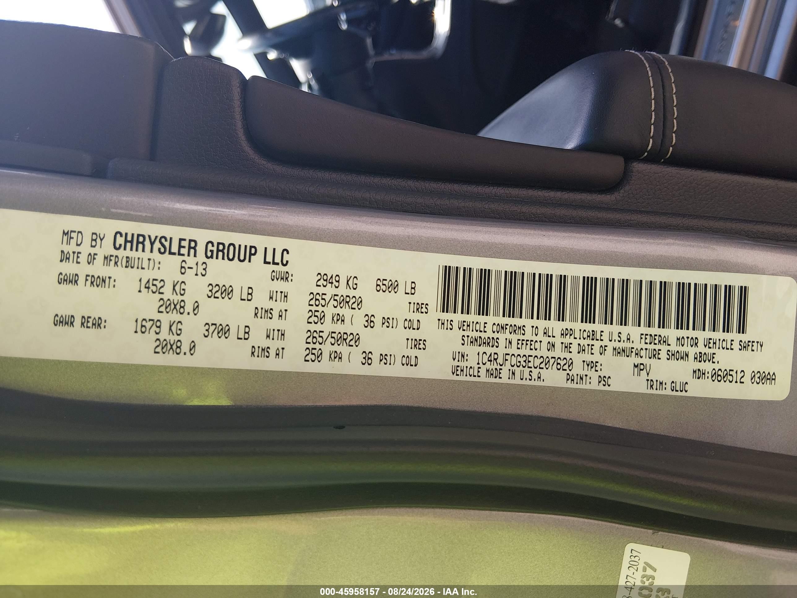 2014 Jeep Grand Cherokee Overland Серебряный vin: 1C4RJFCG3EC207620