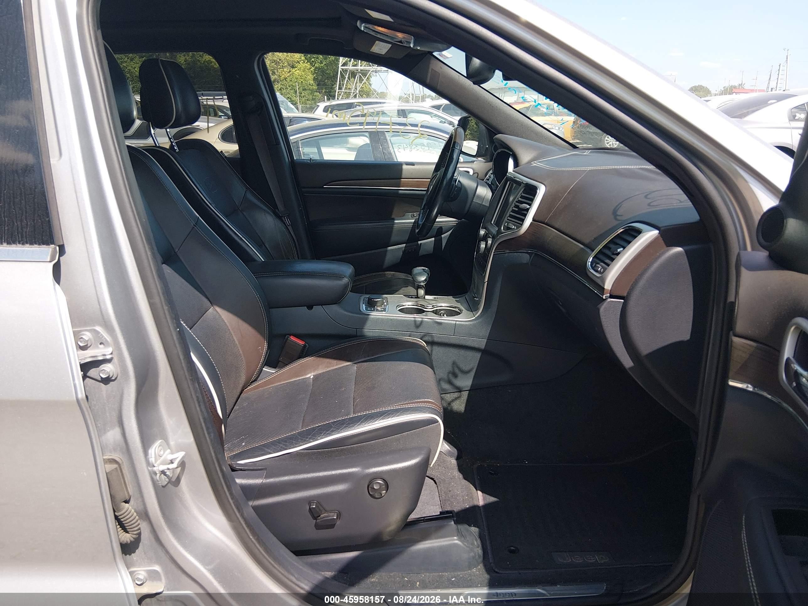 2014 Jeep Grand Cherokee Overland Серебряный vin: 1C4RJFCG3EC207620