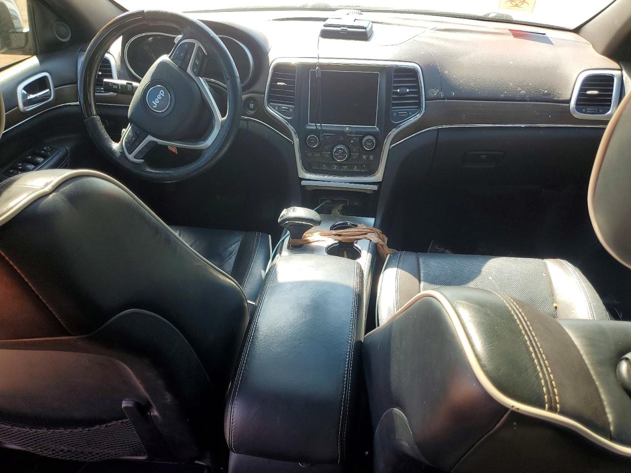 2014 Jeep Grand Cherokee Overland White vin: 1C4RJFCG3EC247812