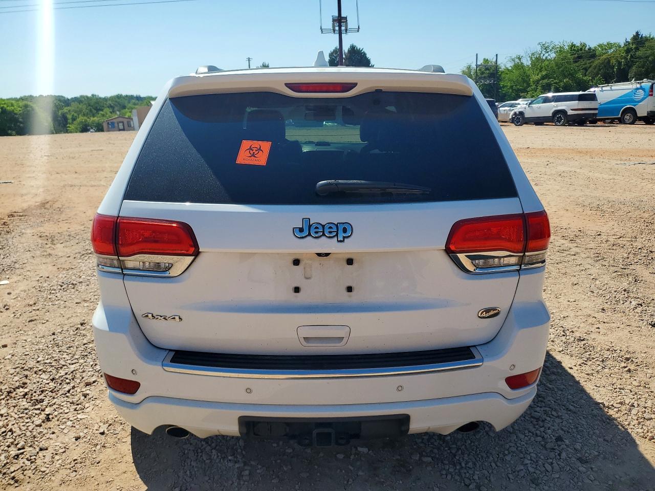 2014 Jeep Grand Cherokee Overland White vin: 1C4RJFCG3EC247812